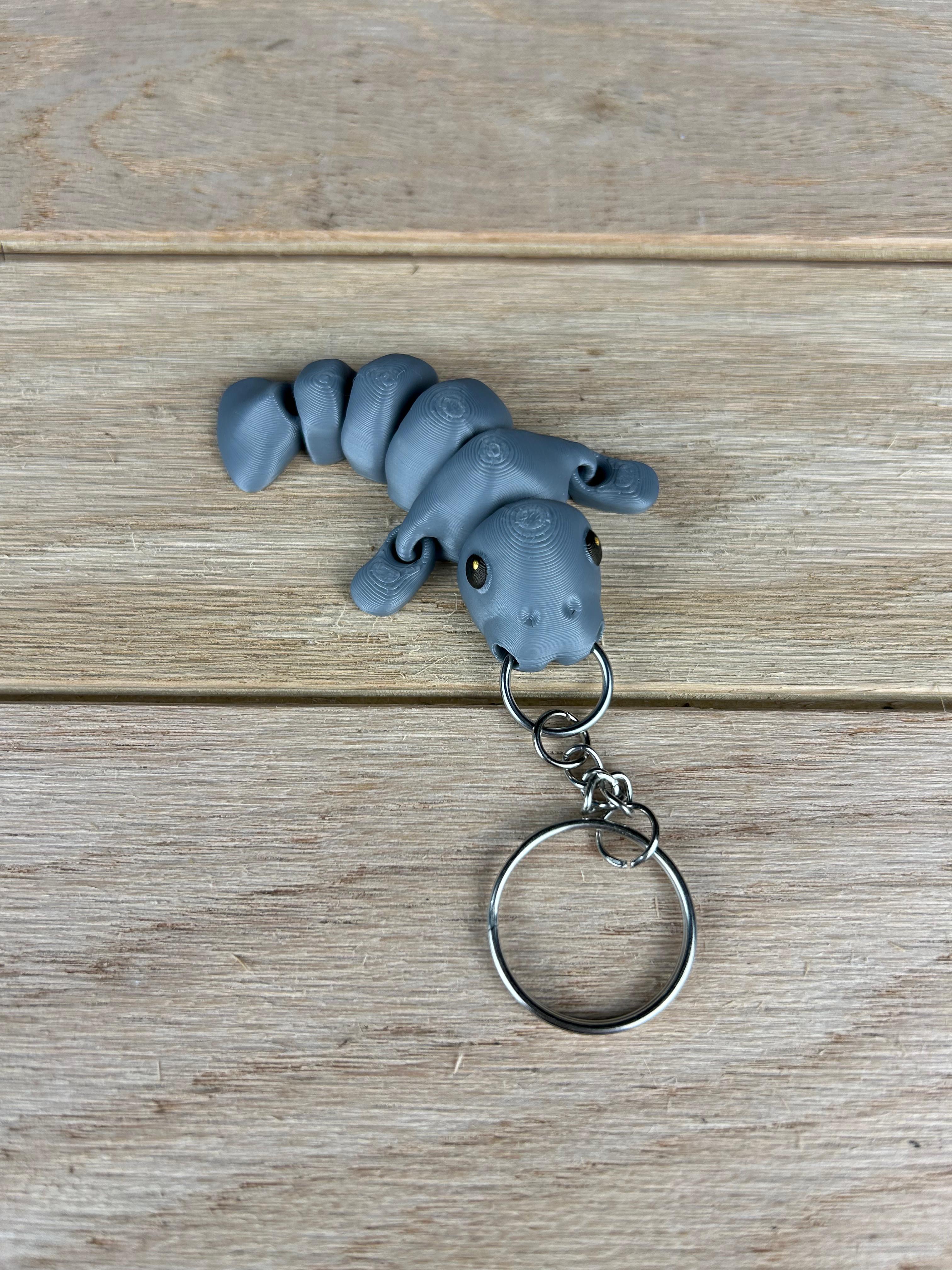 Manatee Fidget Keychain 3d model