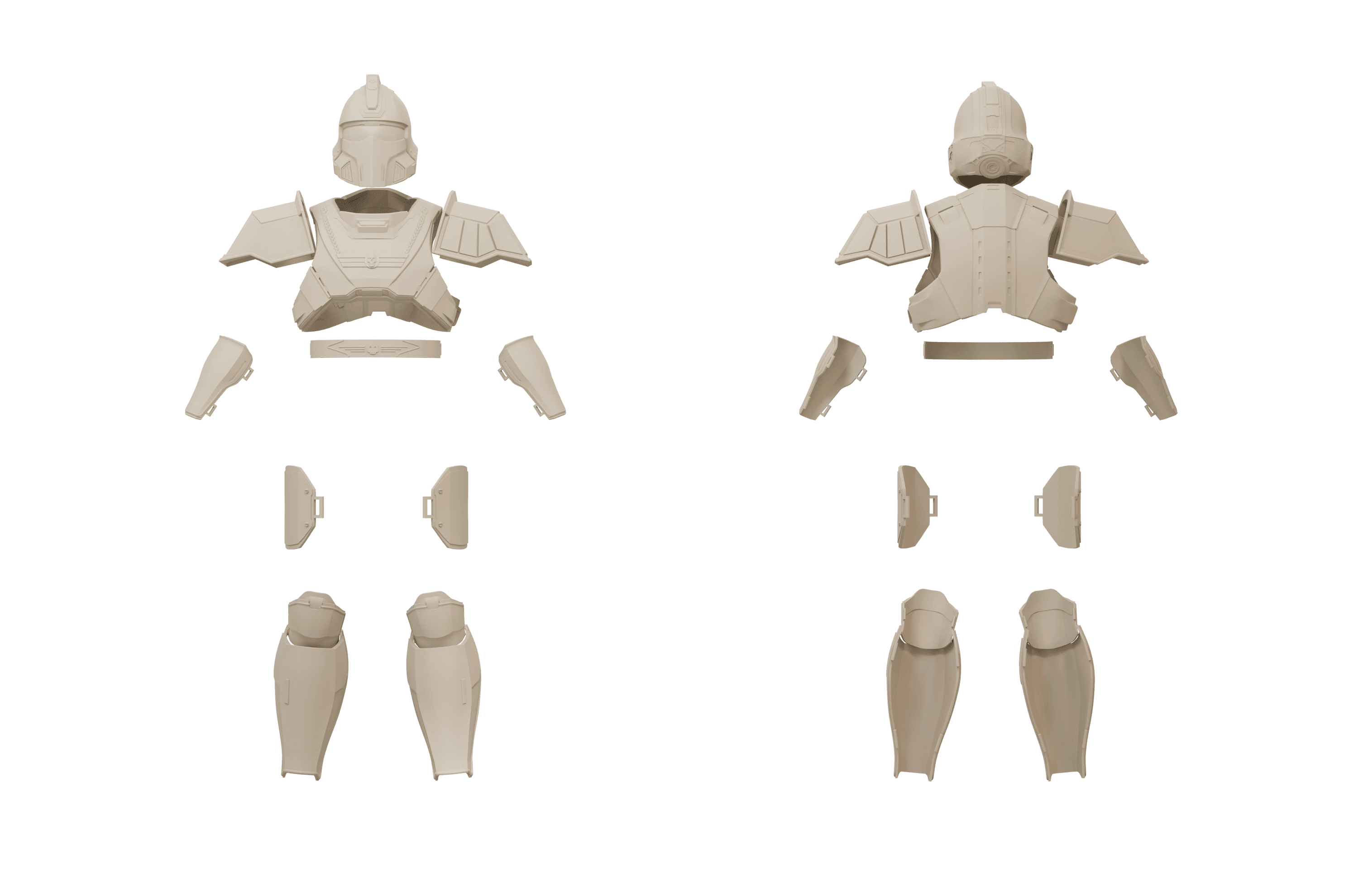 Helldivers Hero of the Federation Armor Set 3d model