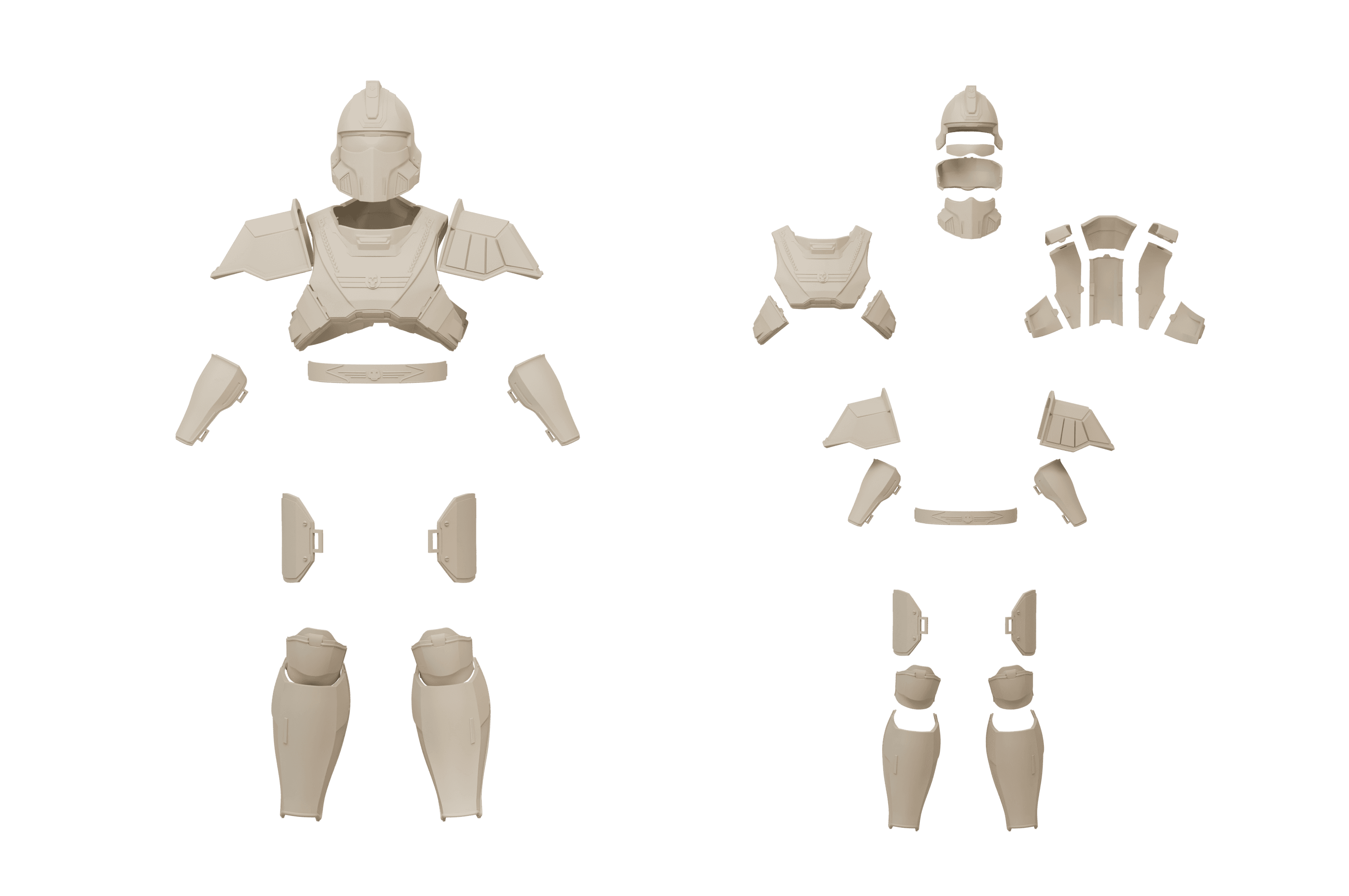 Helldivers Hero of the Federation Armor Set 3d model