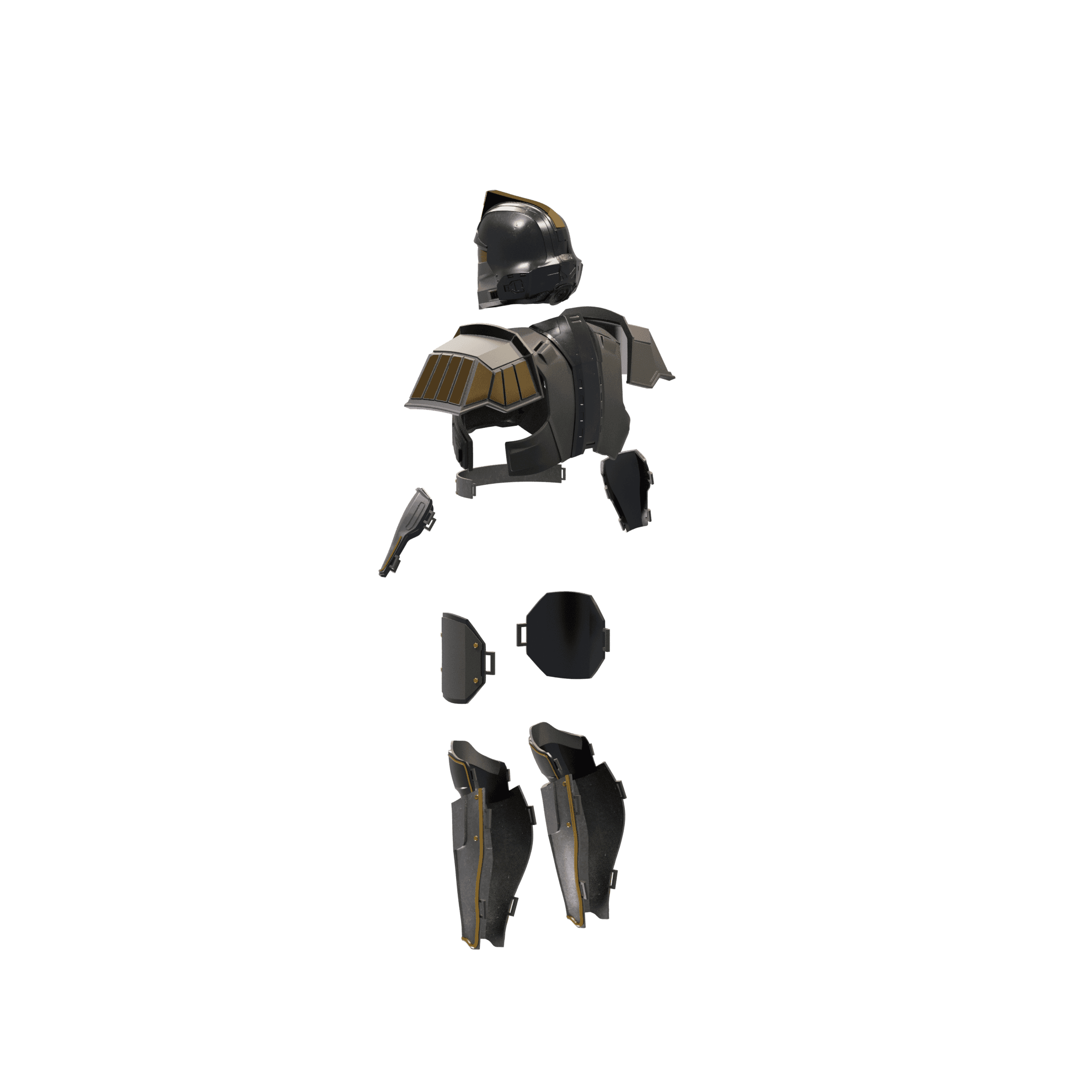 Helldivers Hero of the Federation Armor Set 3d model