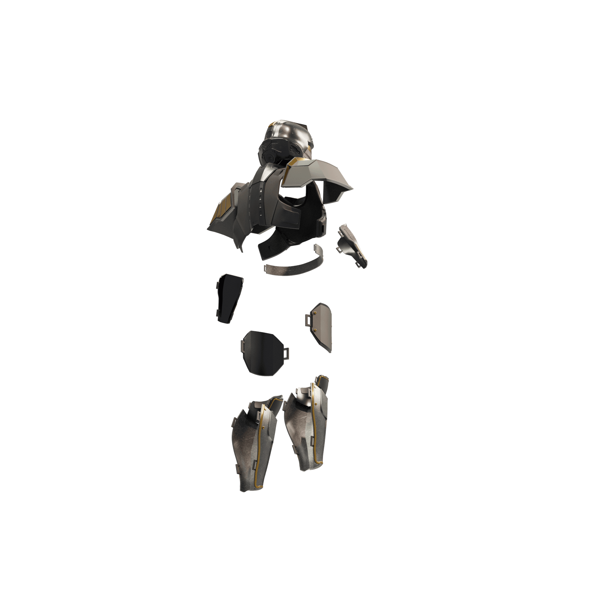 Helldivers Hero of the Federation Armor Set 3d model