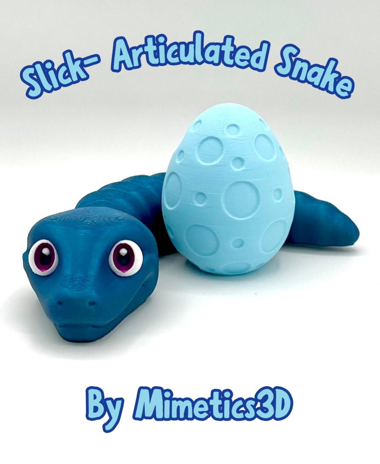 Slick - Articulated Snake Snap-Flex Fidget (Medium Joints) 3d model