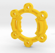 BEYBLADE CROSS TORNADO | ATTACK RING | KELLOGGS SERIES 3d model