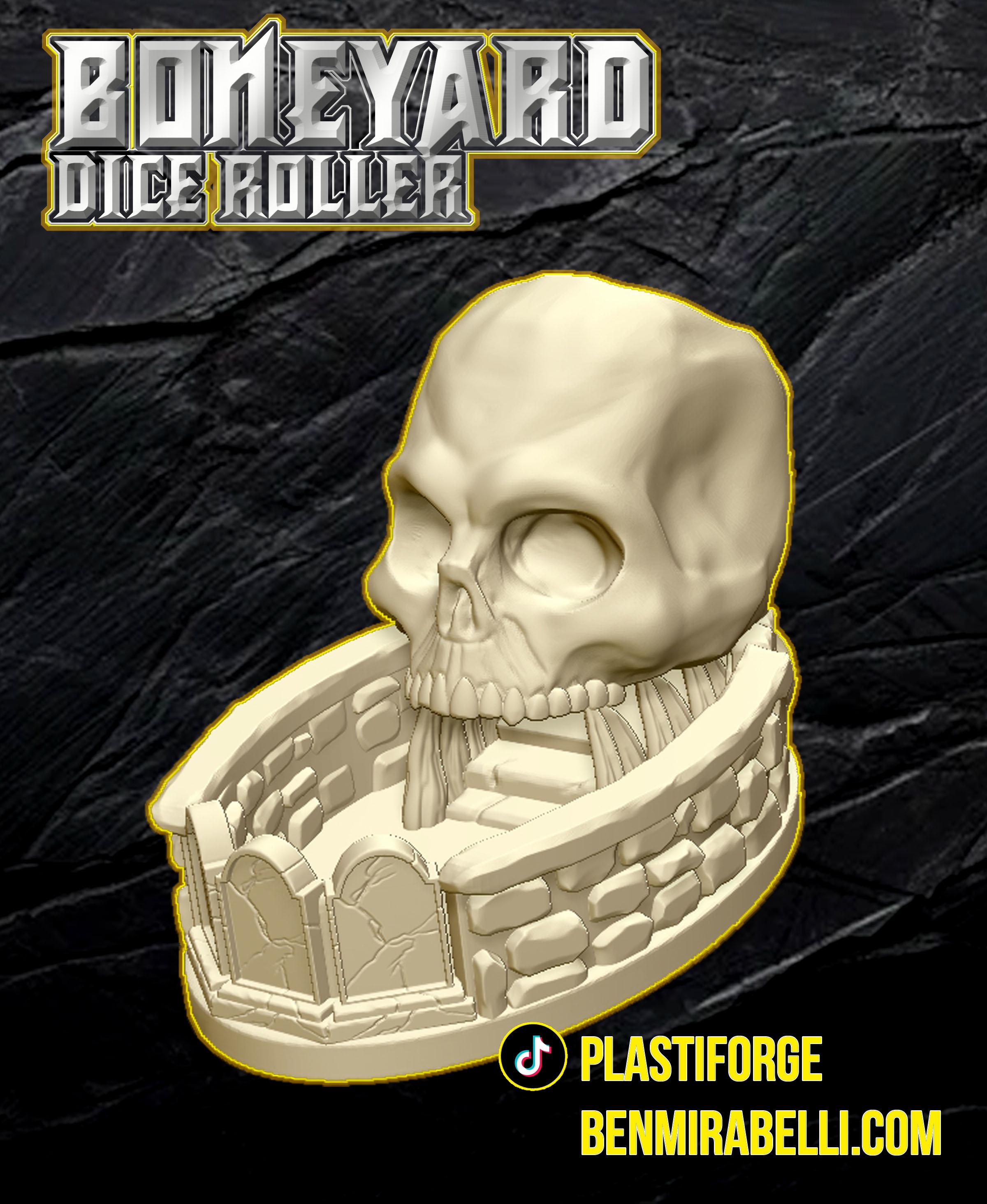 skull dice roller 3d model