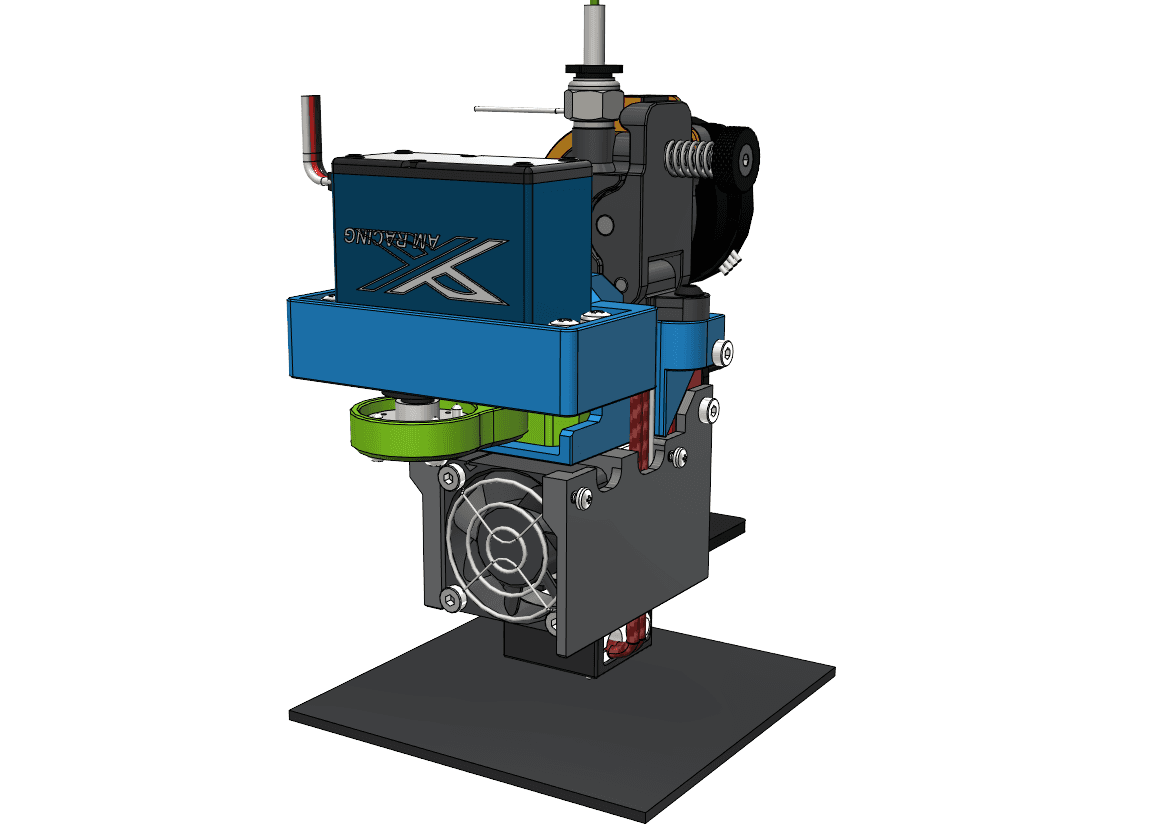 SMuFF - DDE (Orbiter) mount with integrated Filament-Cutter for Ender-3 3d model