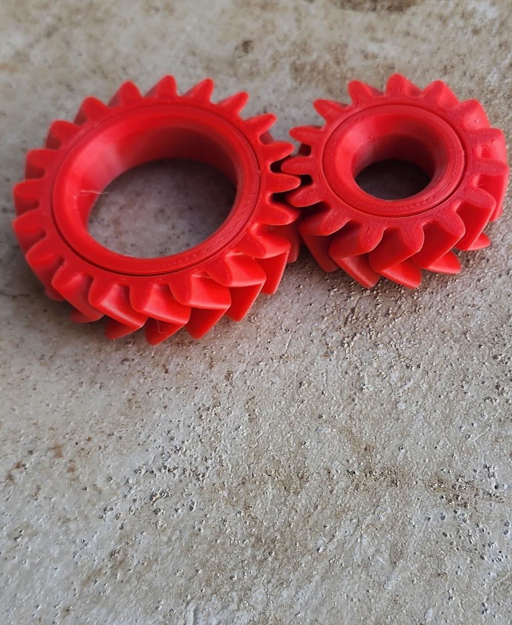 Fidget Herringbone Gears - Works awesome  - 3d model