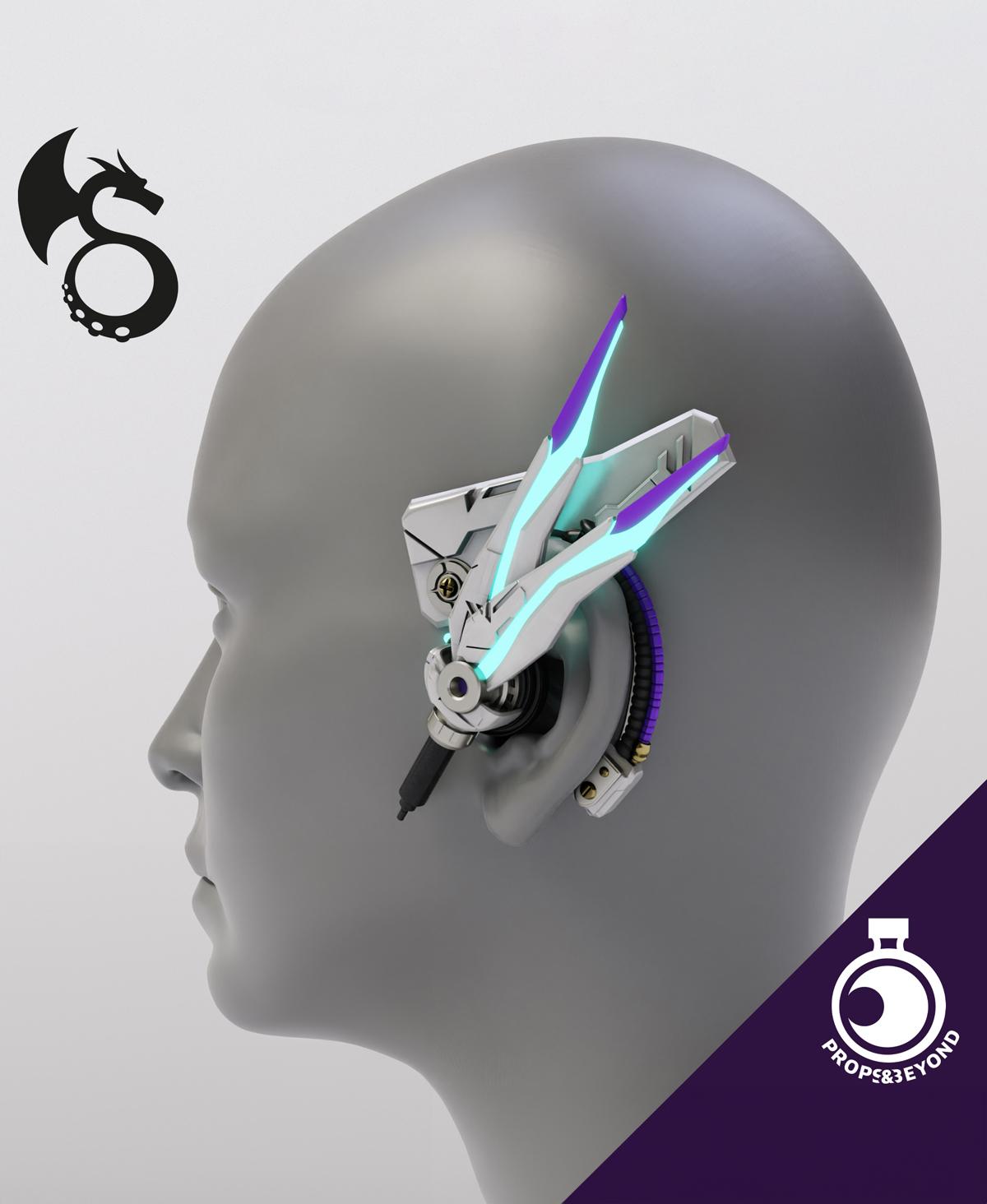 Earring of Communication 3d model