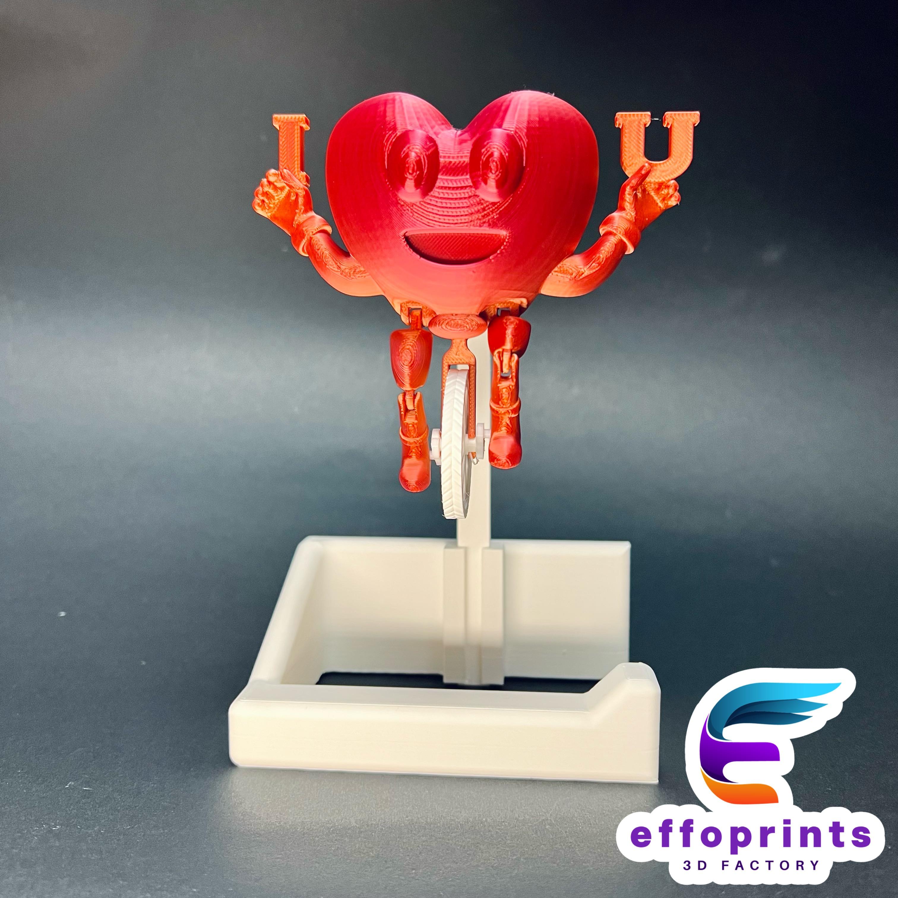 Heart Riding On Toilet Paper Holder Valentines Gadget  3d model