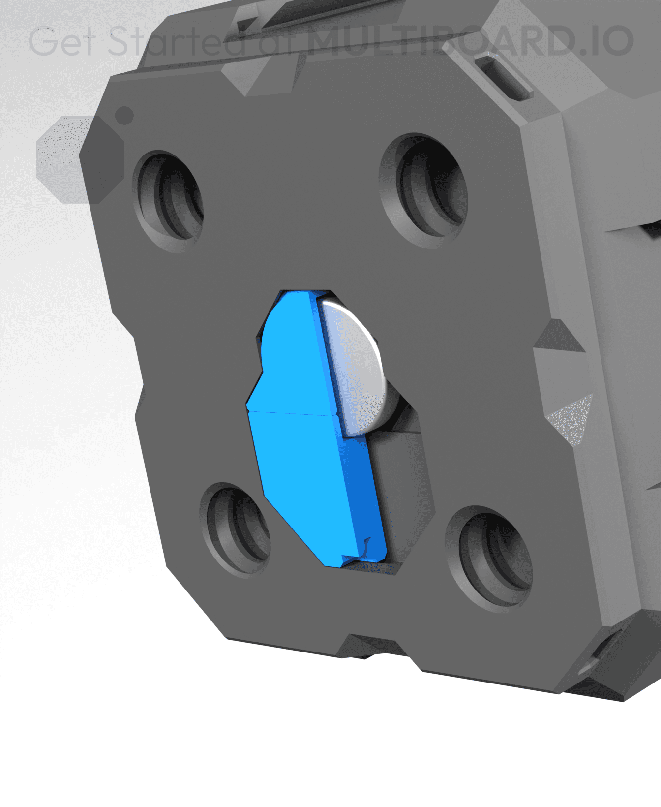 Bottom Magnet Holder 3d model