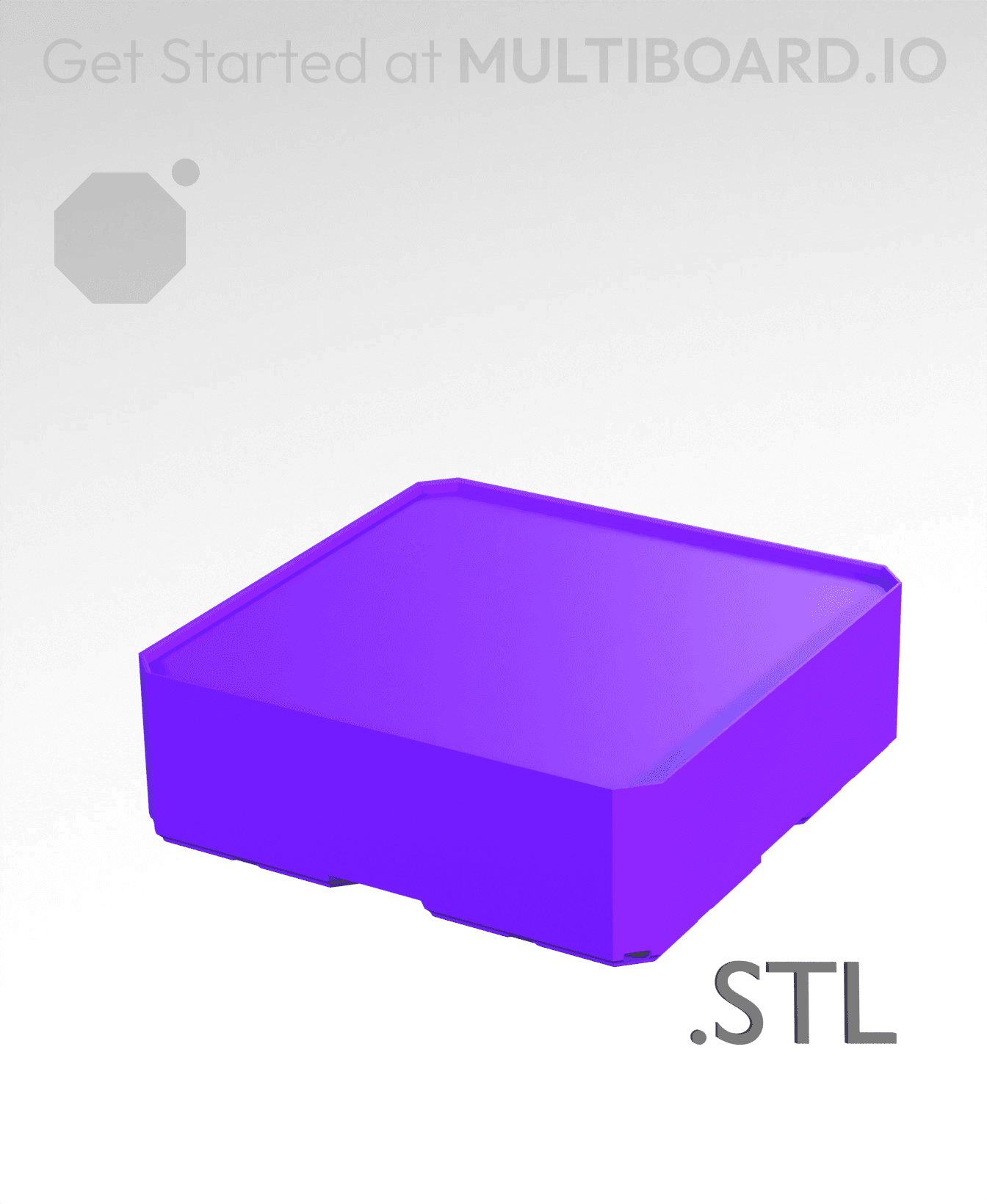 2x2x0·75 - Multibin Insert - STL Remixing File 3d model