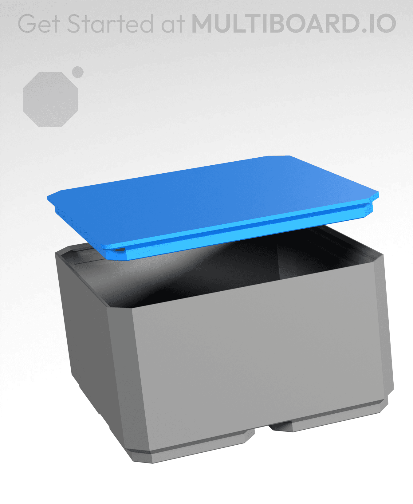 2x2 Drop In Tab Lid 3d model