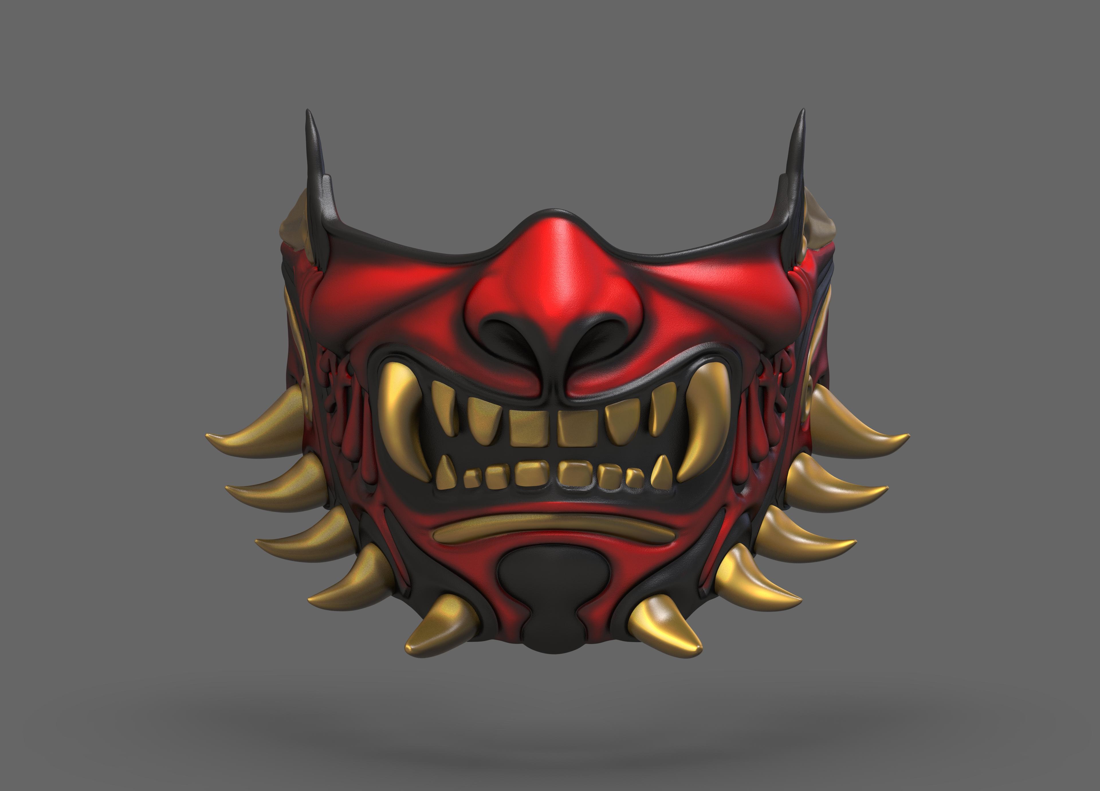 Wolverine Oni Mask 3d model