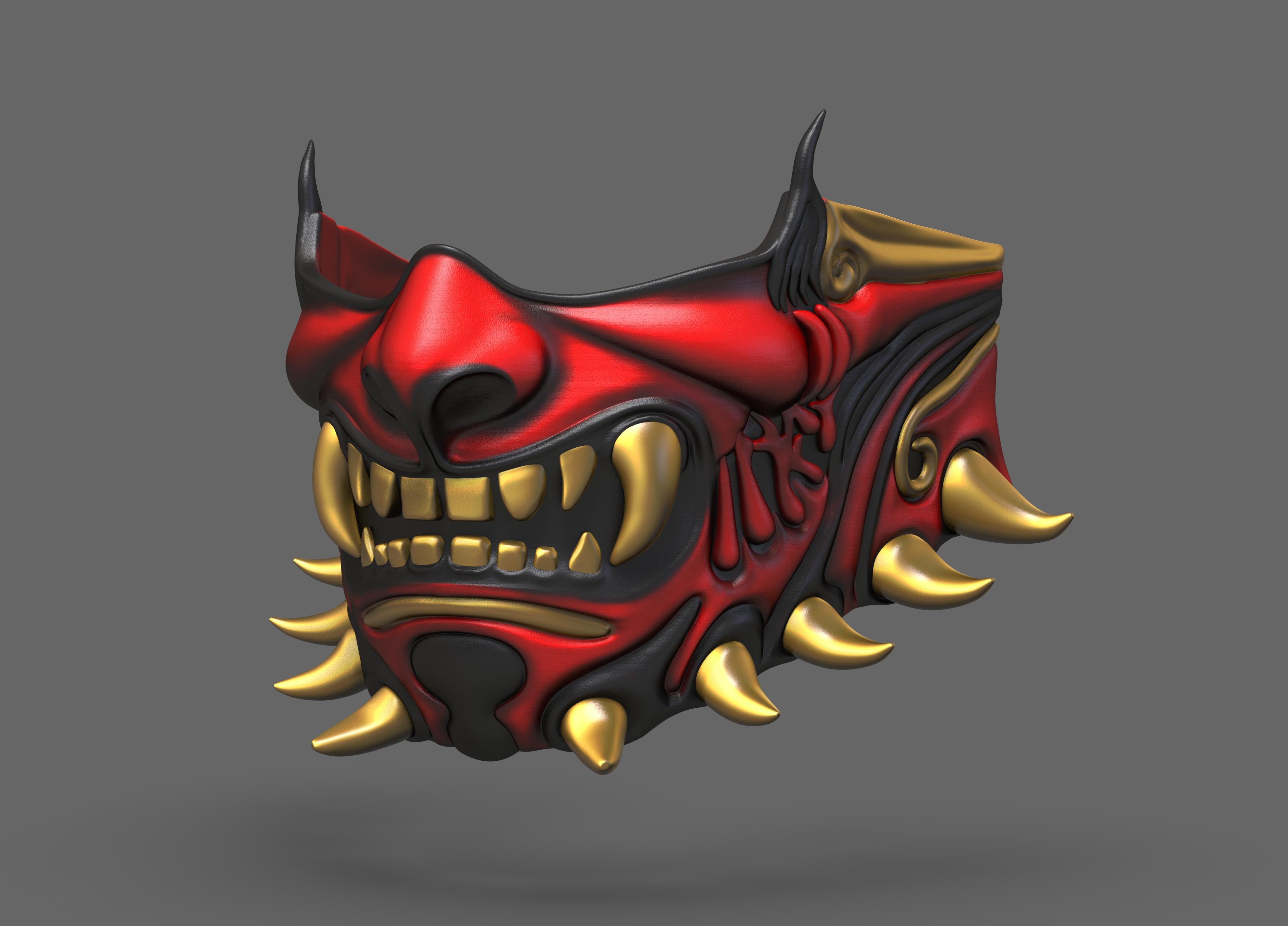 Wolverine Oni Mask 3d model