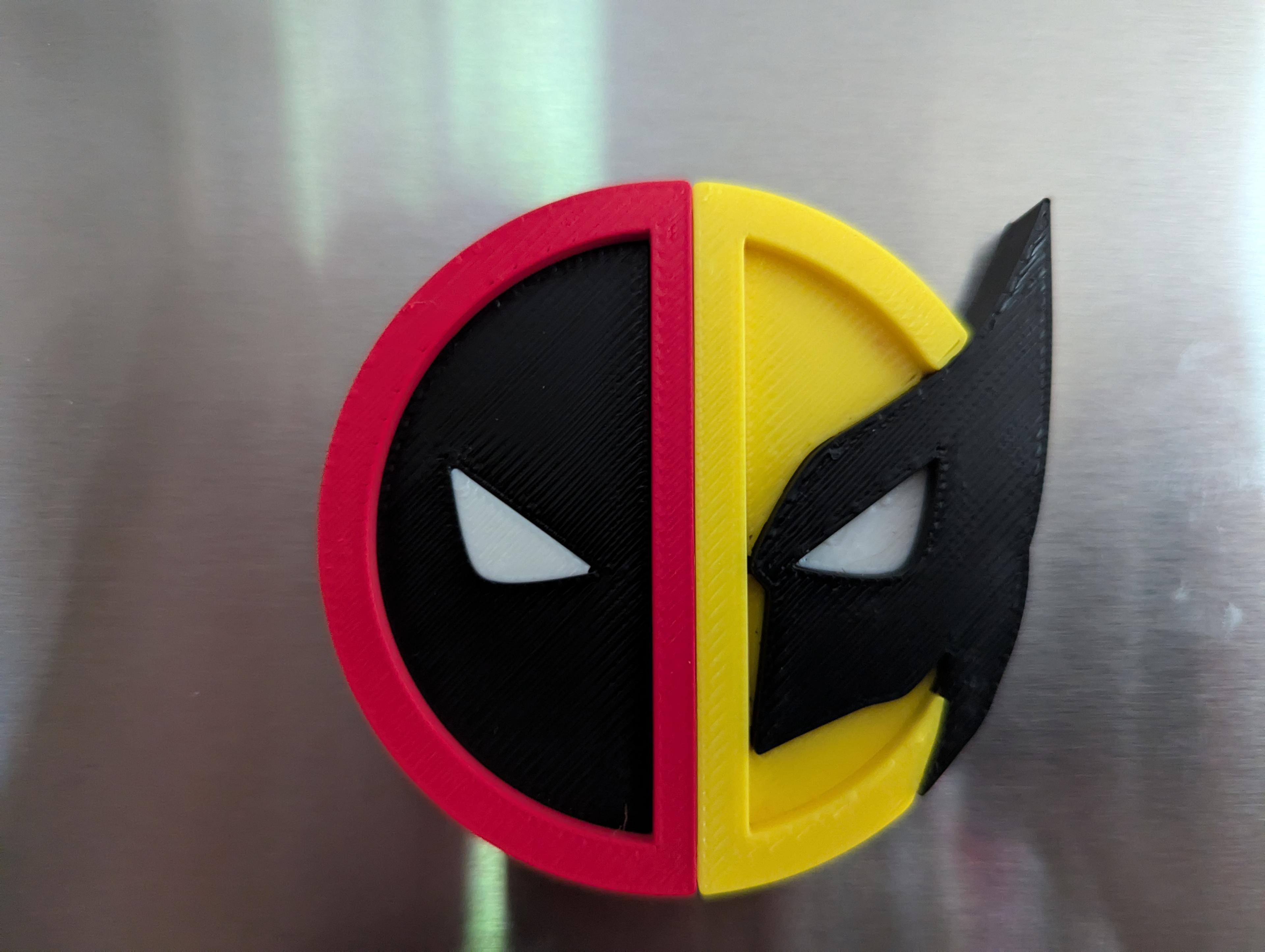 Deadpool and Wolverine Magnet 3d model