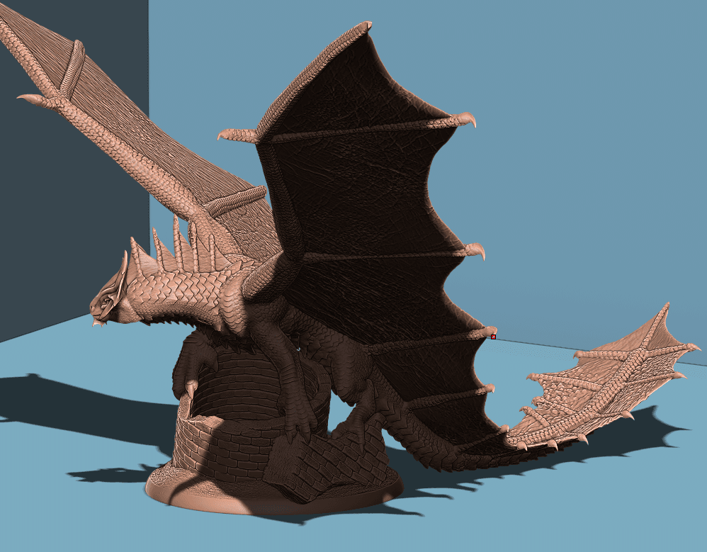 Ancient Brass Dragon 3d model