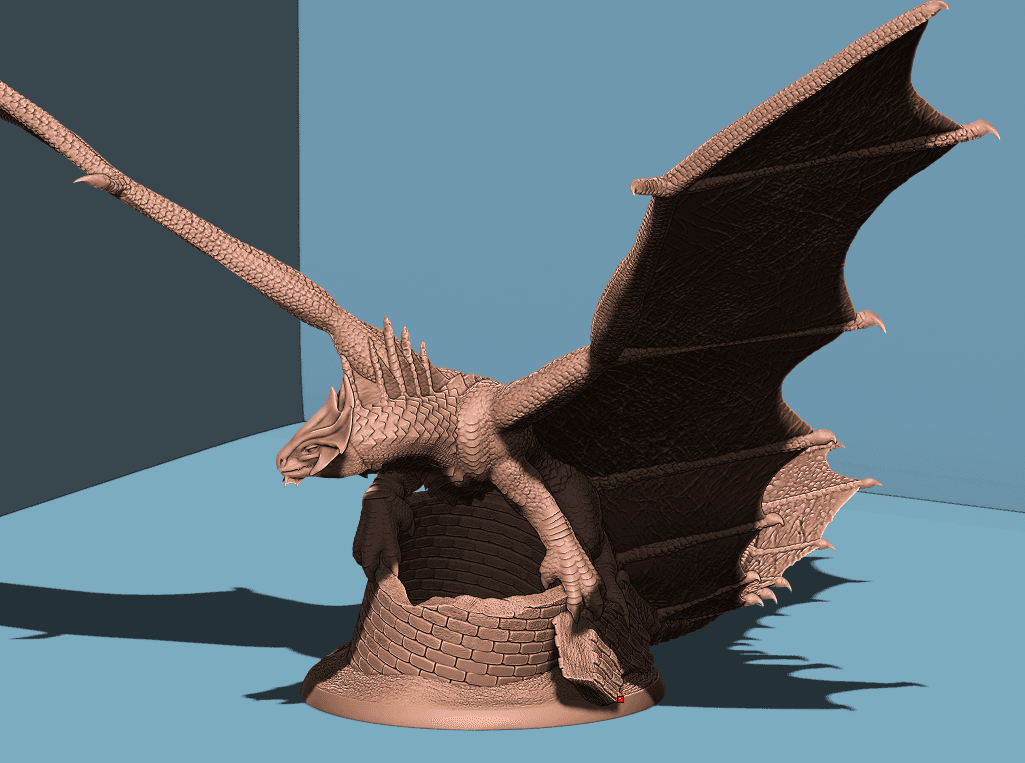 Ancient Brass Dragon 3d model