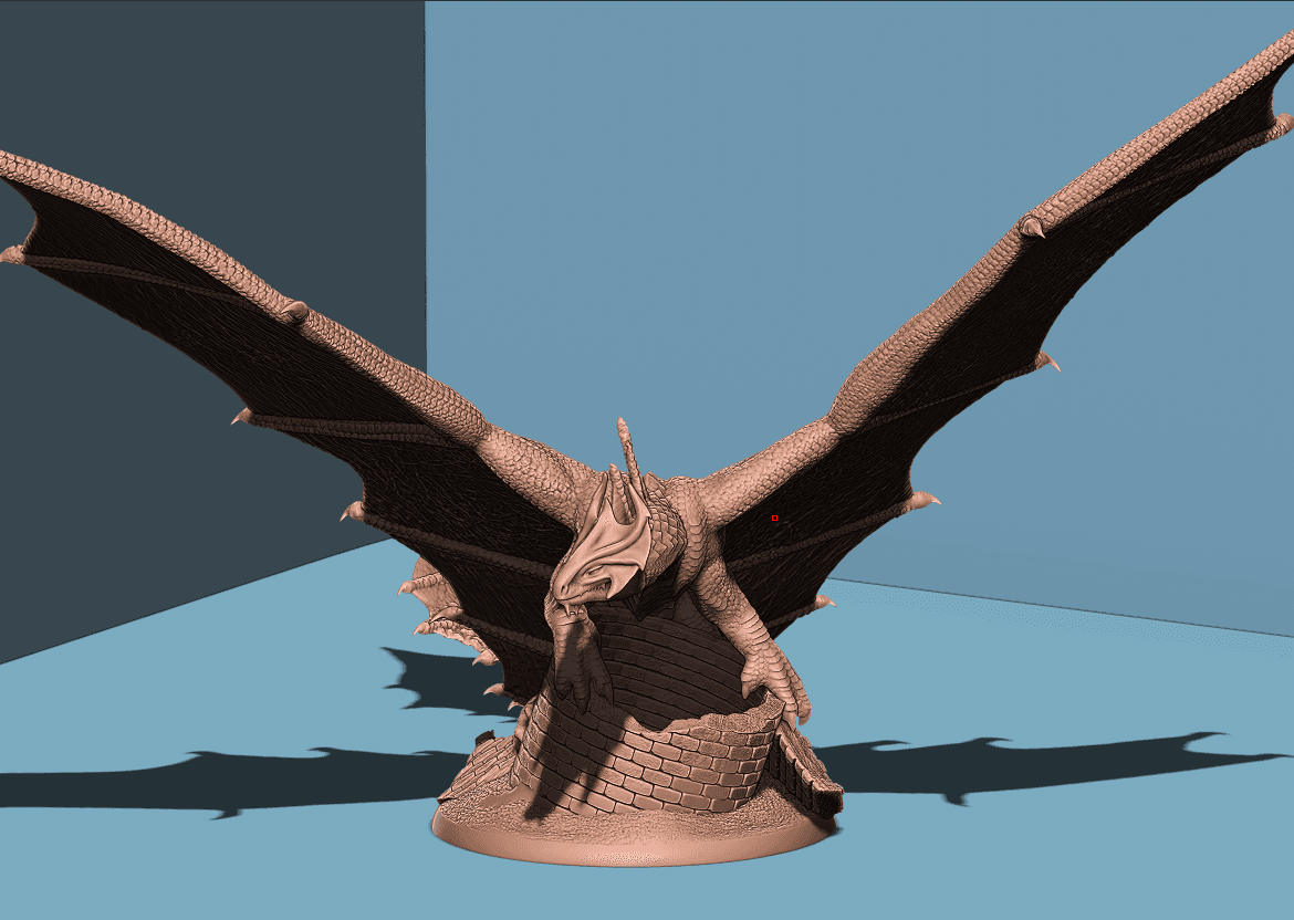 Ancient Brass Dragon 3d model