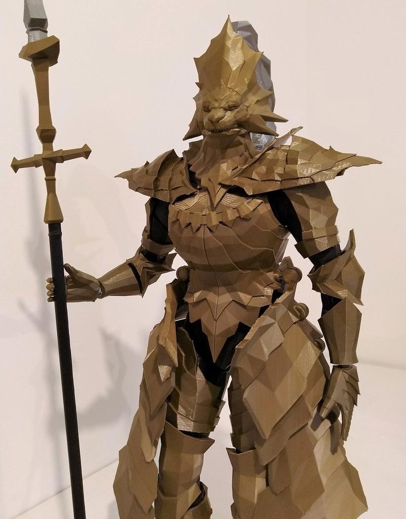 Dragon Slayer Ornstein articulated figure 3d model