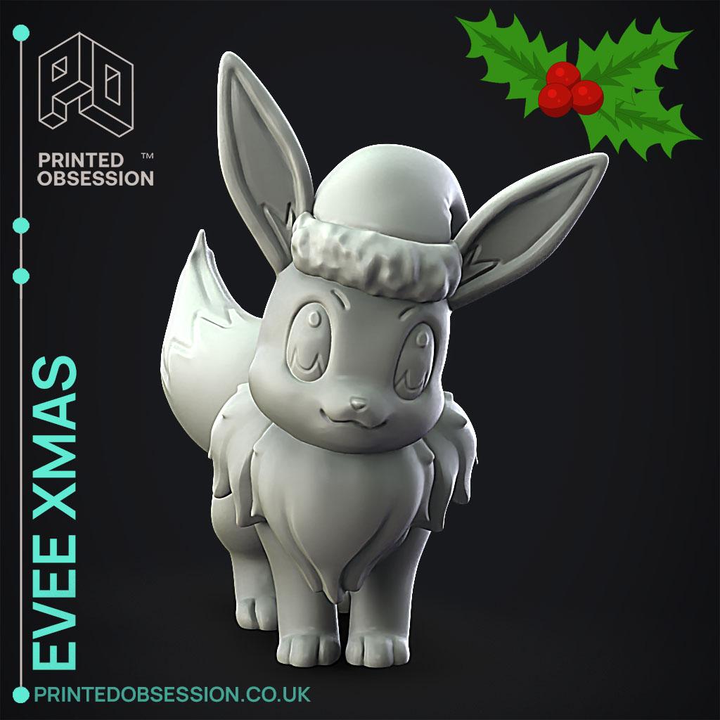 Evee xmas - Pokemon - Fan Art 3d model