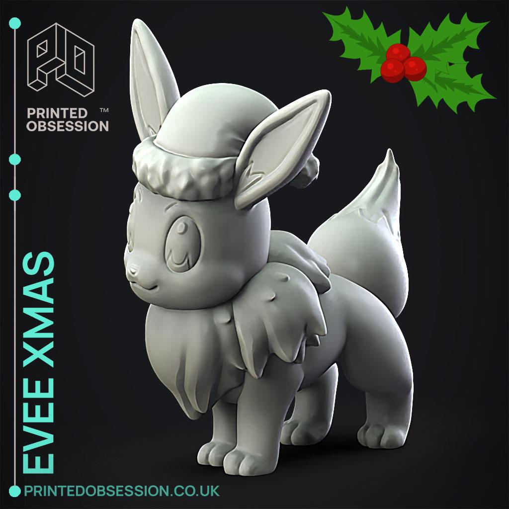 Evee xmas - Pokemon - Fan Art 3d model