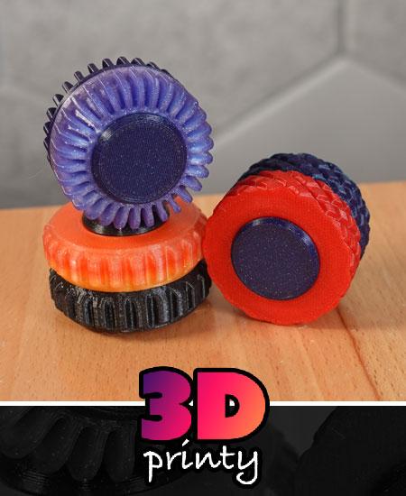 Mix 'n Match Twisty Fidget 3d model