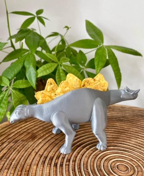 Nachosaurus Snack Dish / Stegosaurus Dinosaur 3d model