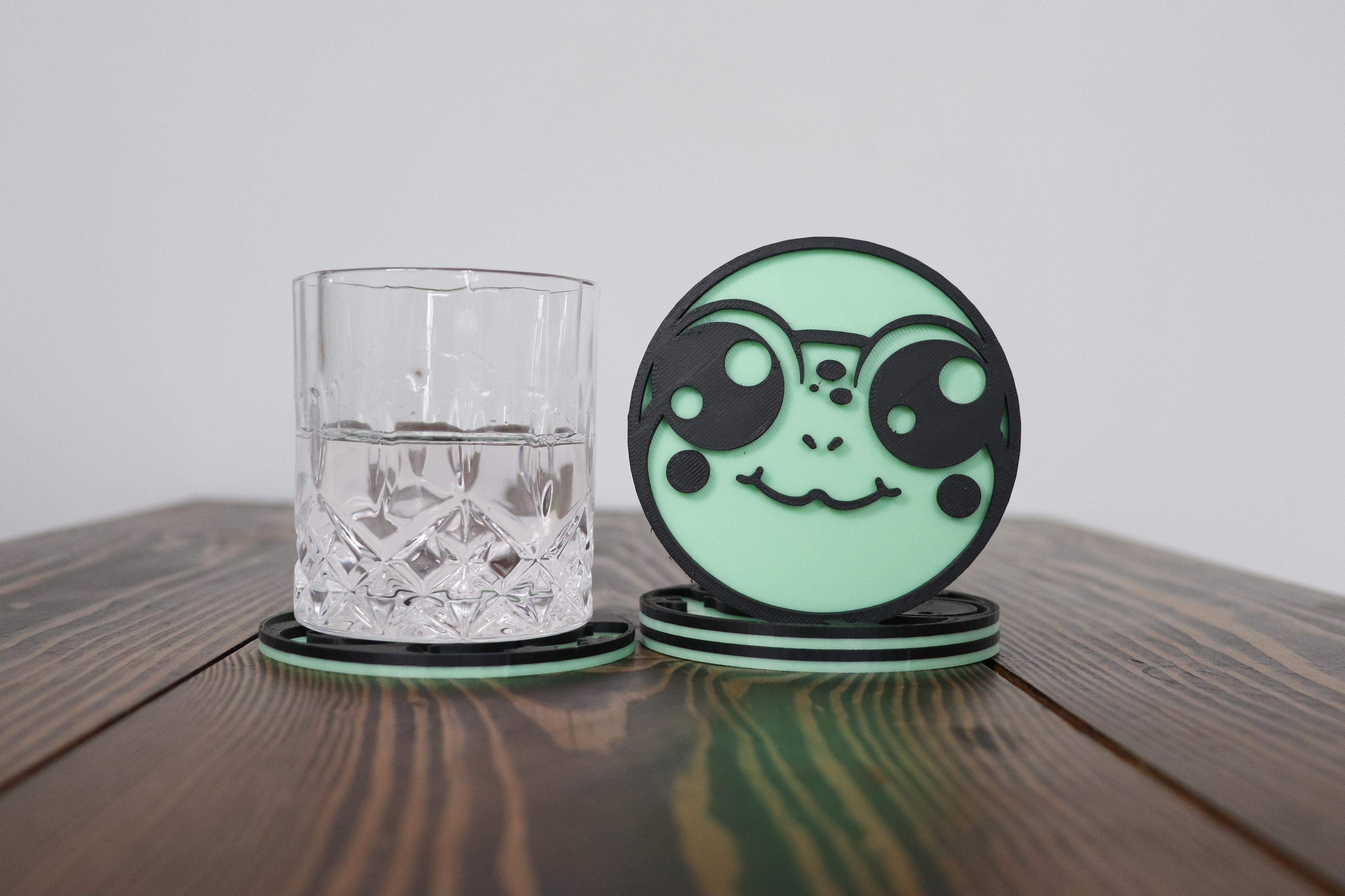 Cute Froggy Coasters 3d model