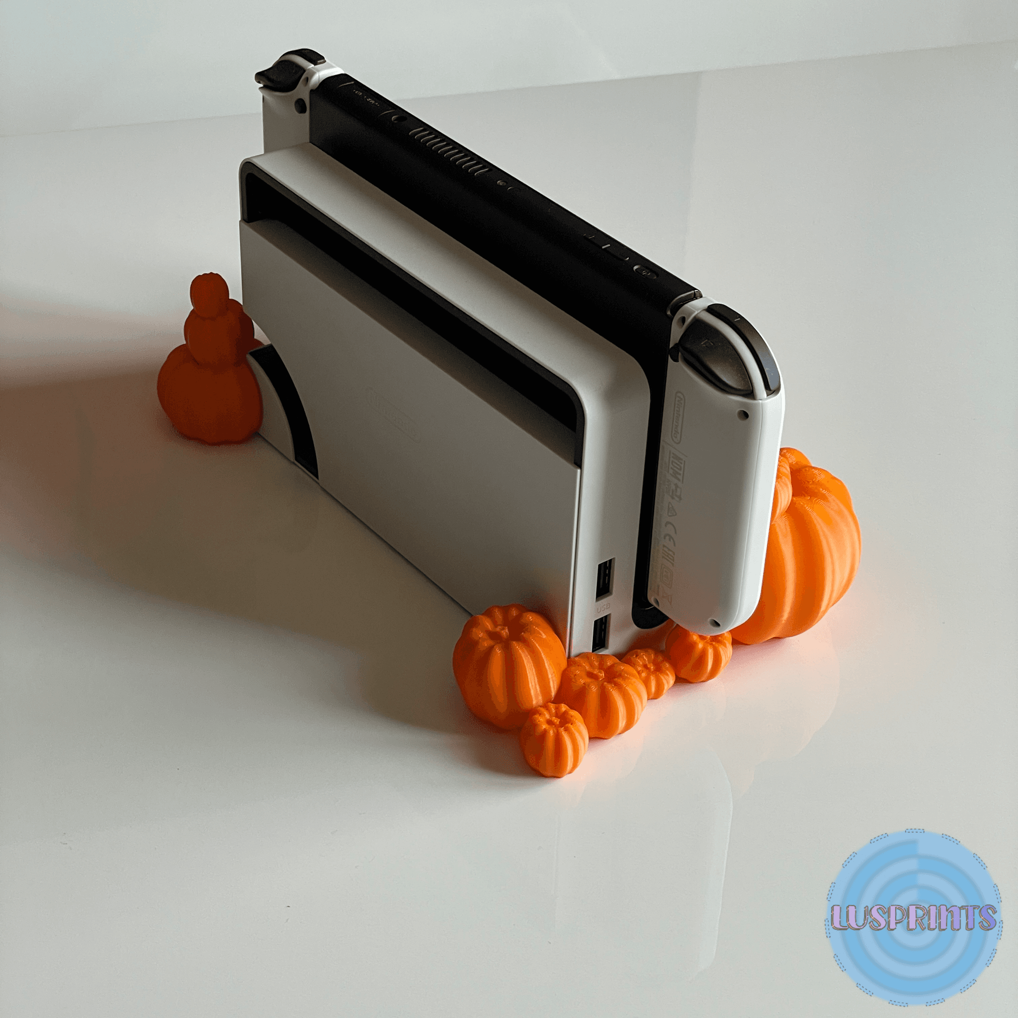 Nintendo Switch Halloween Pumpkin Dock OLED AND CLASSIC 🎃 3d model