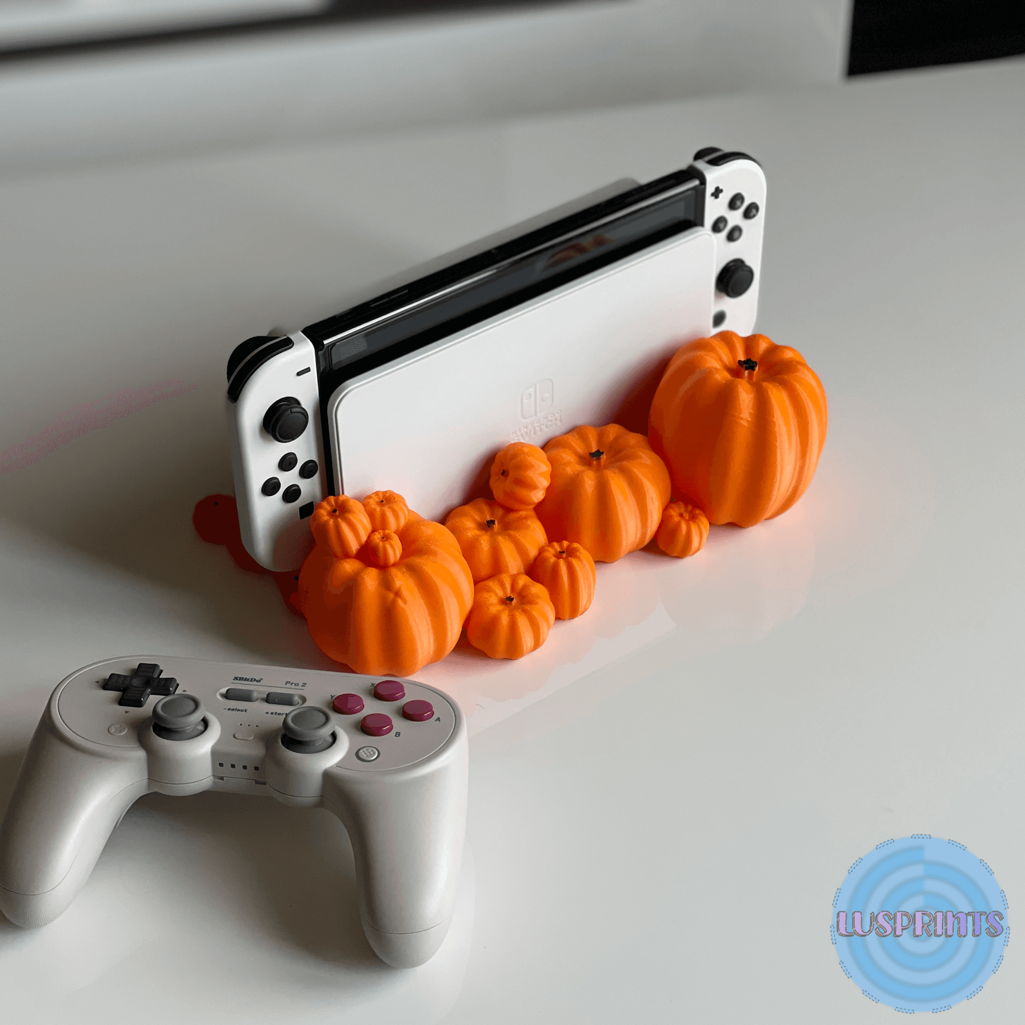 Nintendo Switch Halloween Pumpkin Dock OLED AND CLASSIC 🎃 3d model