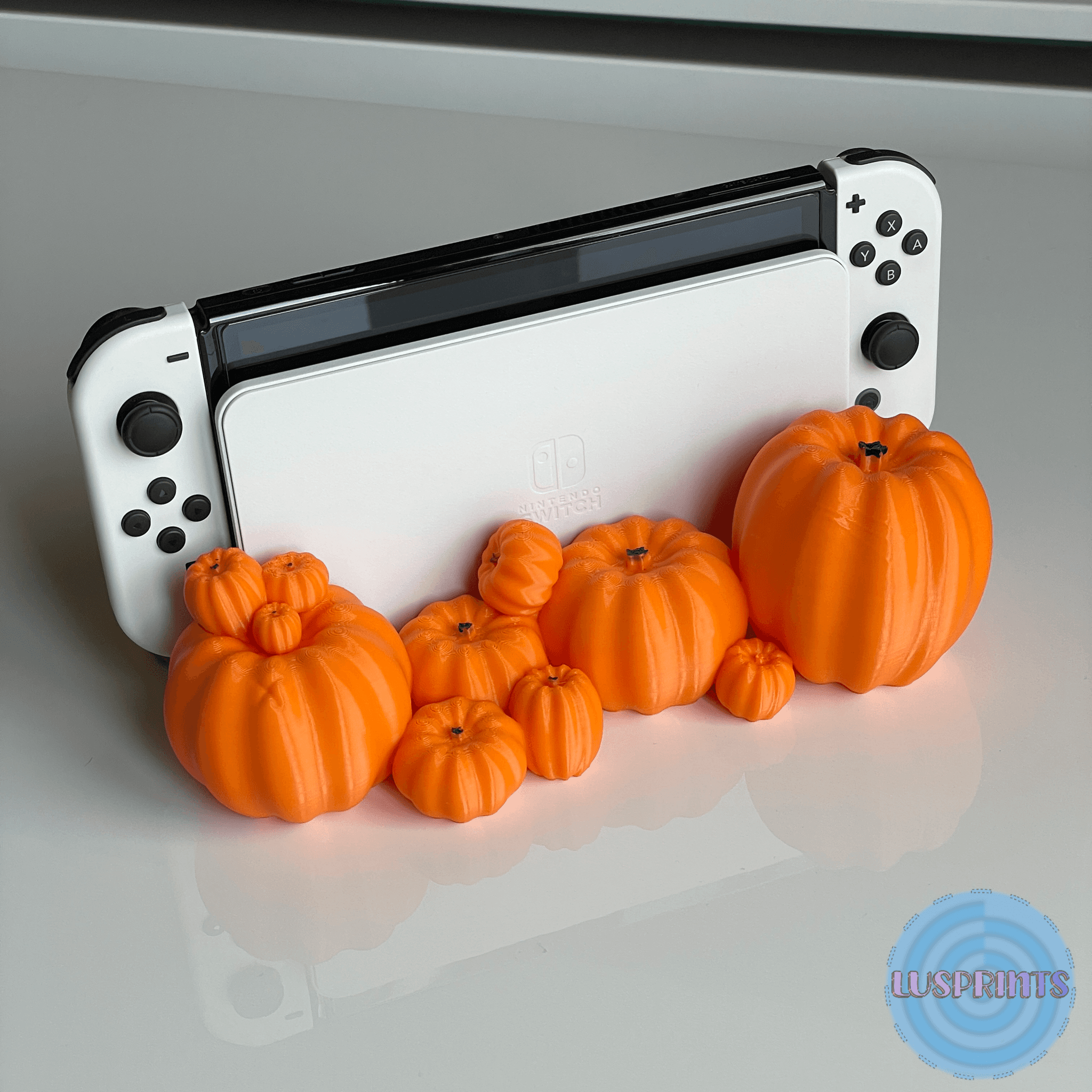 Nintendo Switch Halloween Pumpkin Dock OLED AND CLASSIC 🎃 3d model