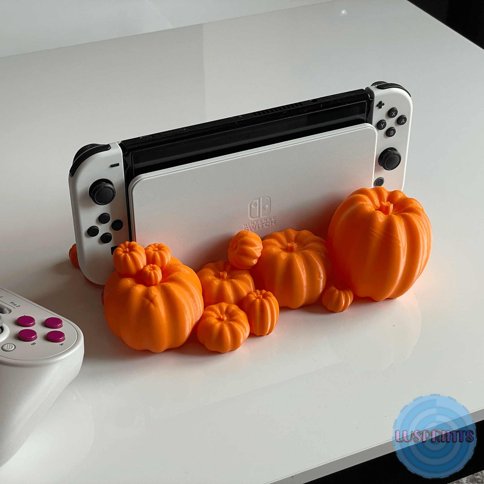 Nintendo Switch Halloween Pumpkin Dock OLED AND CLASSIC 🎃 3d model