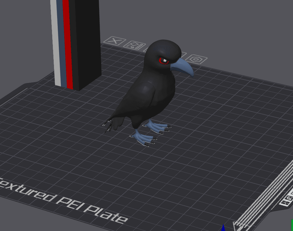 The Raven **Free Through Halloween!!!** Huginn and Muninn with AMS File 3d model