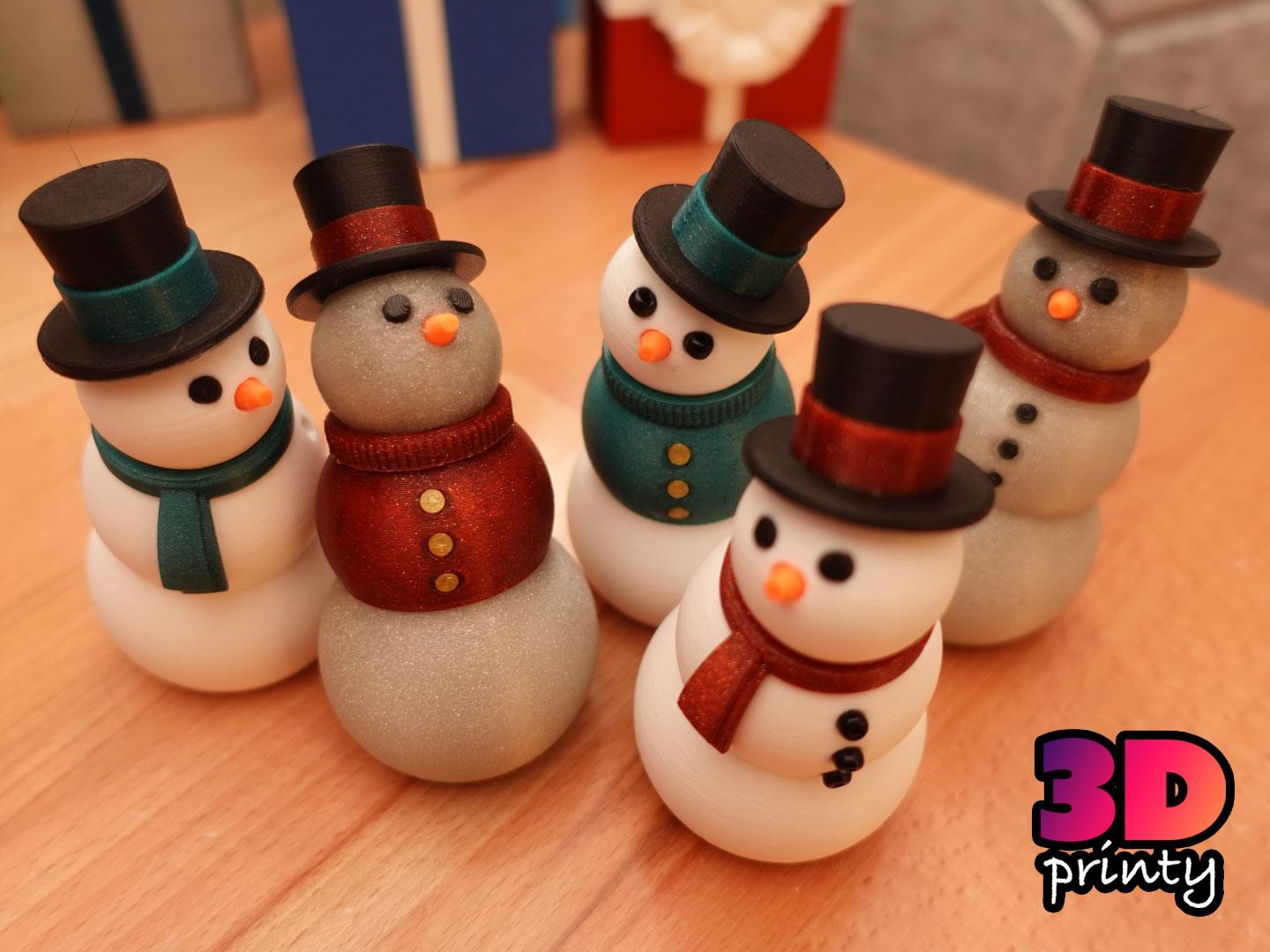 Articulated Snowman Fidget 3d model