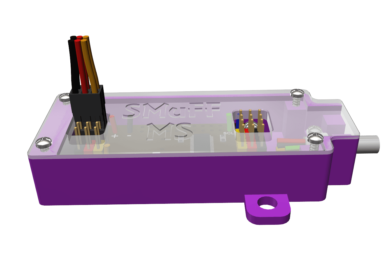 Housing for SMuFF Multiservo Option (FeatherWing) 3d model