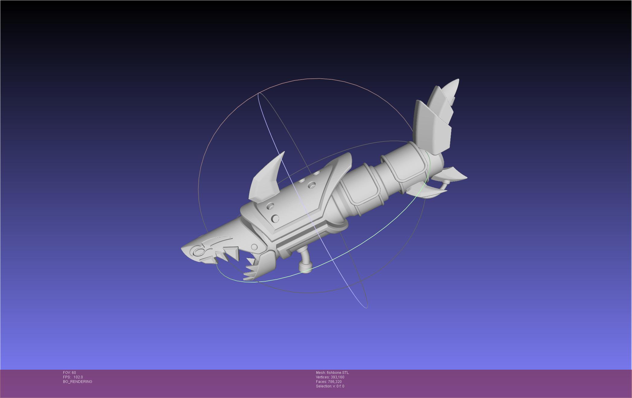 League Of Legends Jinx Fishbone Printable Assembly 3d model