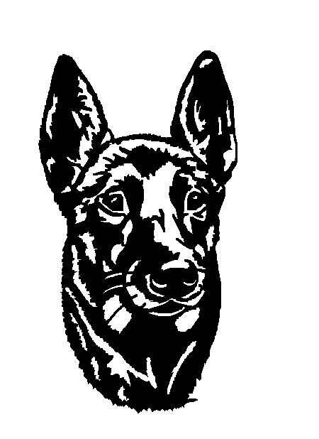 Malinois dog wallart 3d model