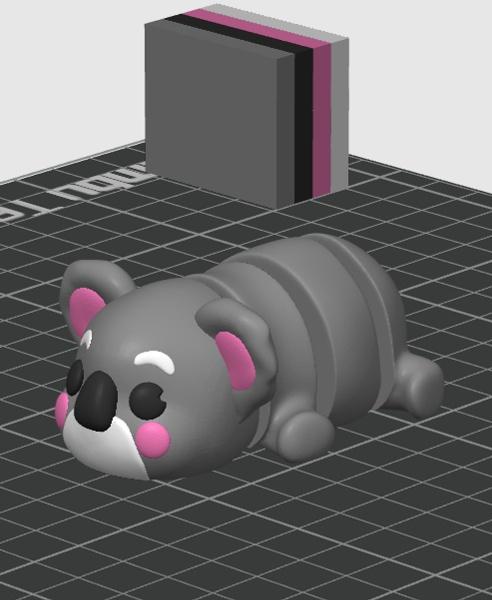 Flexi Koala Keychain (Limited Time Free) 3d model