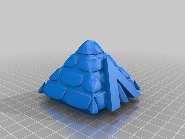 Harry Potter Pyramid with a Chamber of Secrets 3d model