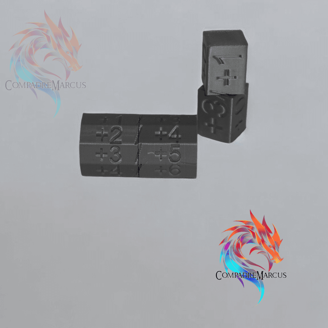 Set Counters  Attack/Defense MTG  / Set of 2 / No supports 3d model