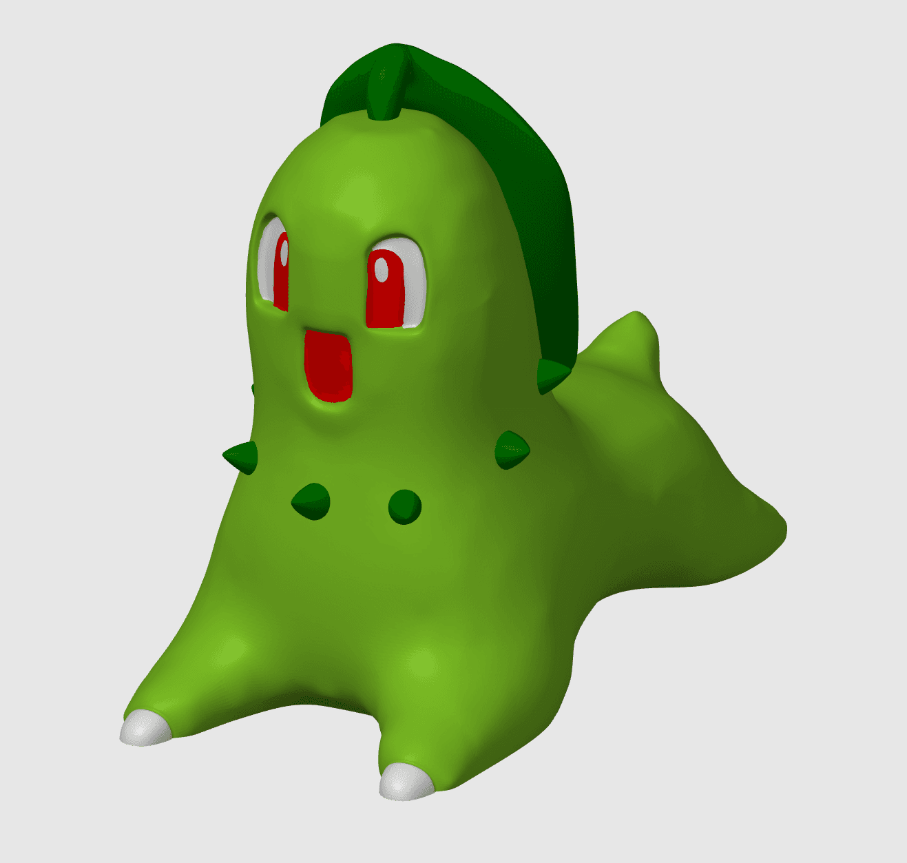 Chikorita Pokemon (No Support) 3d model