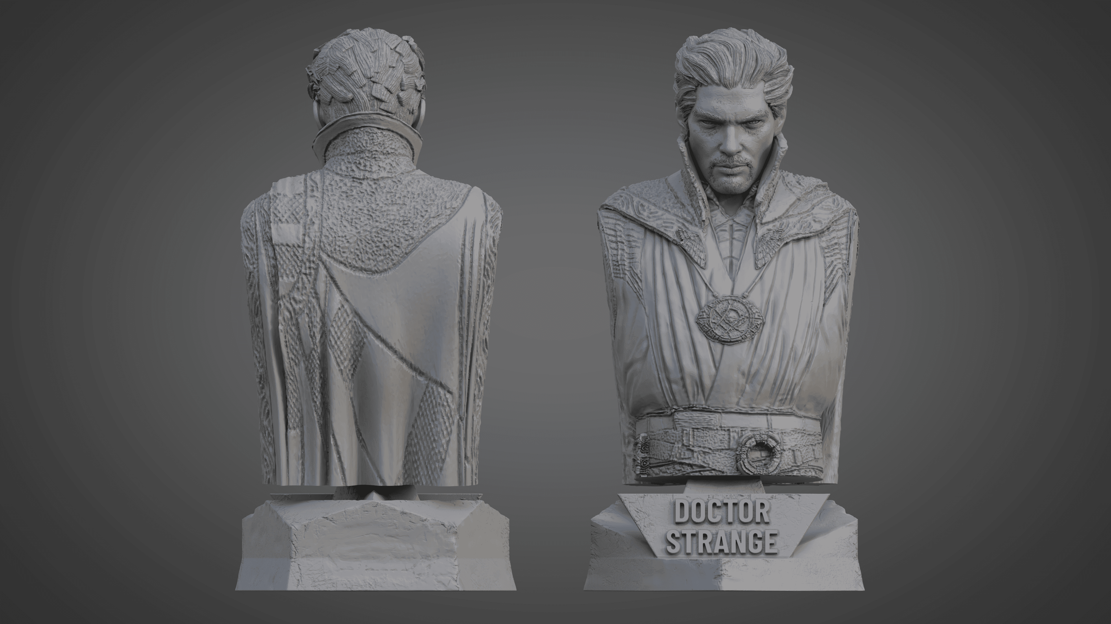 DOCTOR STRANGE ULTRA-DETAILED SUPPORT-FREE BUST 3D MODEL 3d model