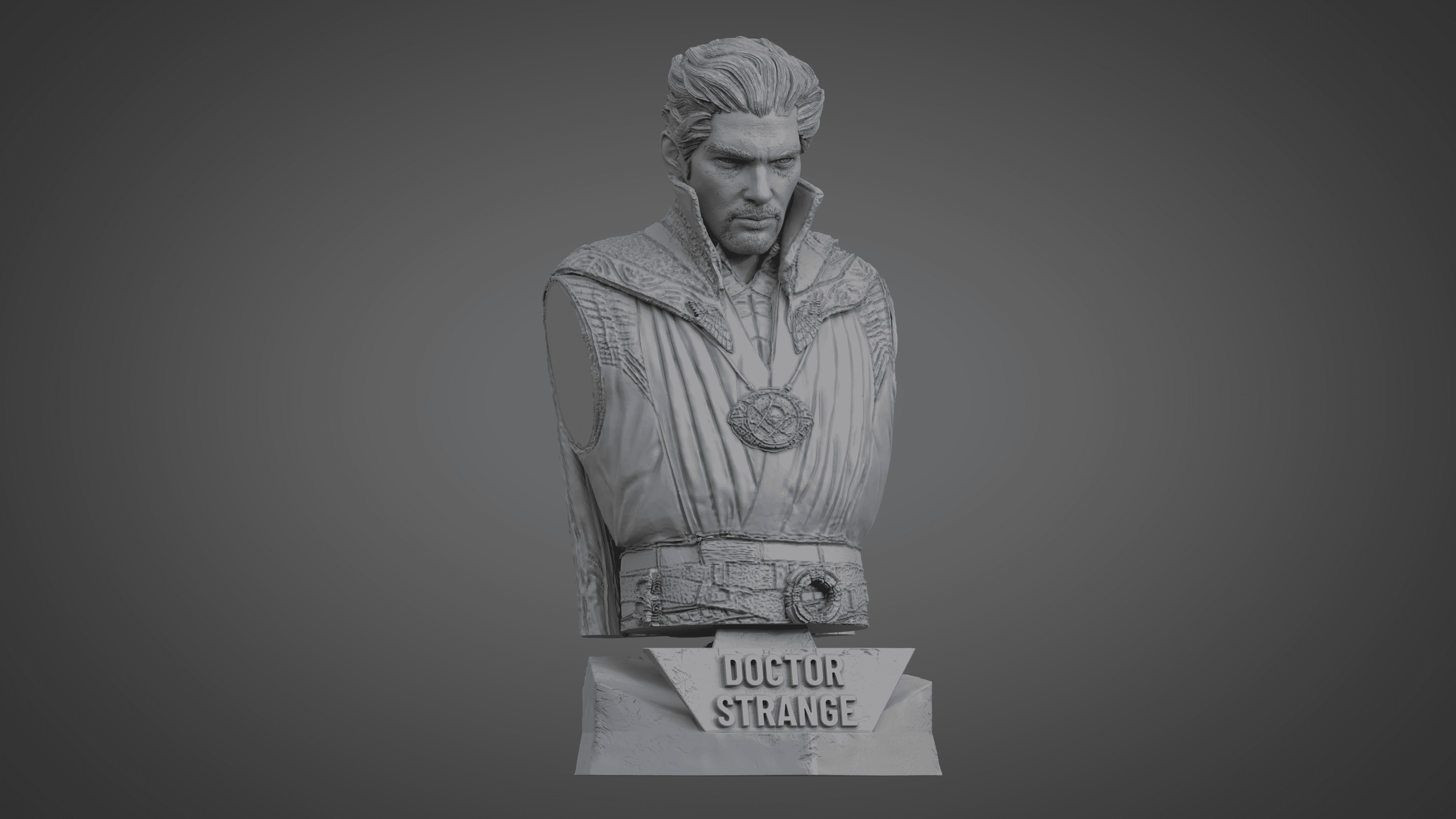 DOCTOR STRANGE ULTRA-DETAILED SUPPORT-FREE BUST 3D MODEL 3d model