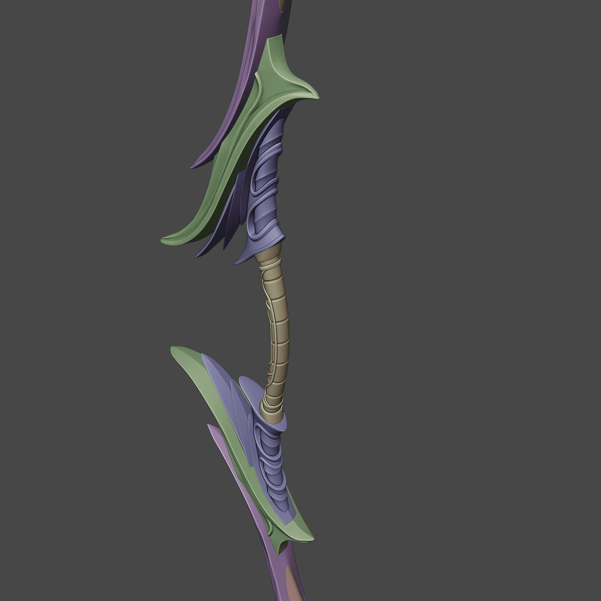 Gontr Mael Legendary Longbow from Baldurs Gate 3 3d model