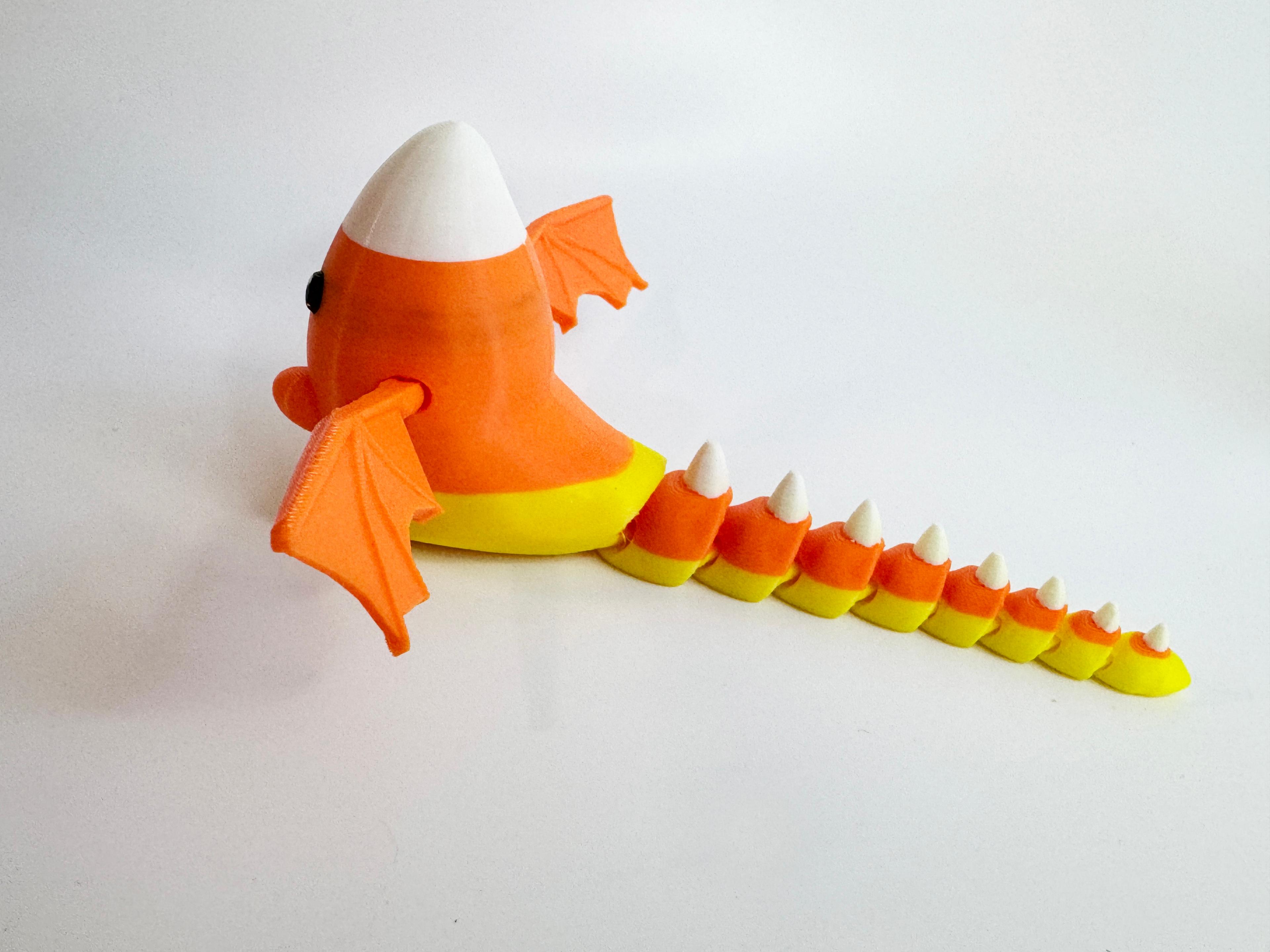 Candy Corn Dragon by Teal Cat Creative 3d model