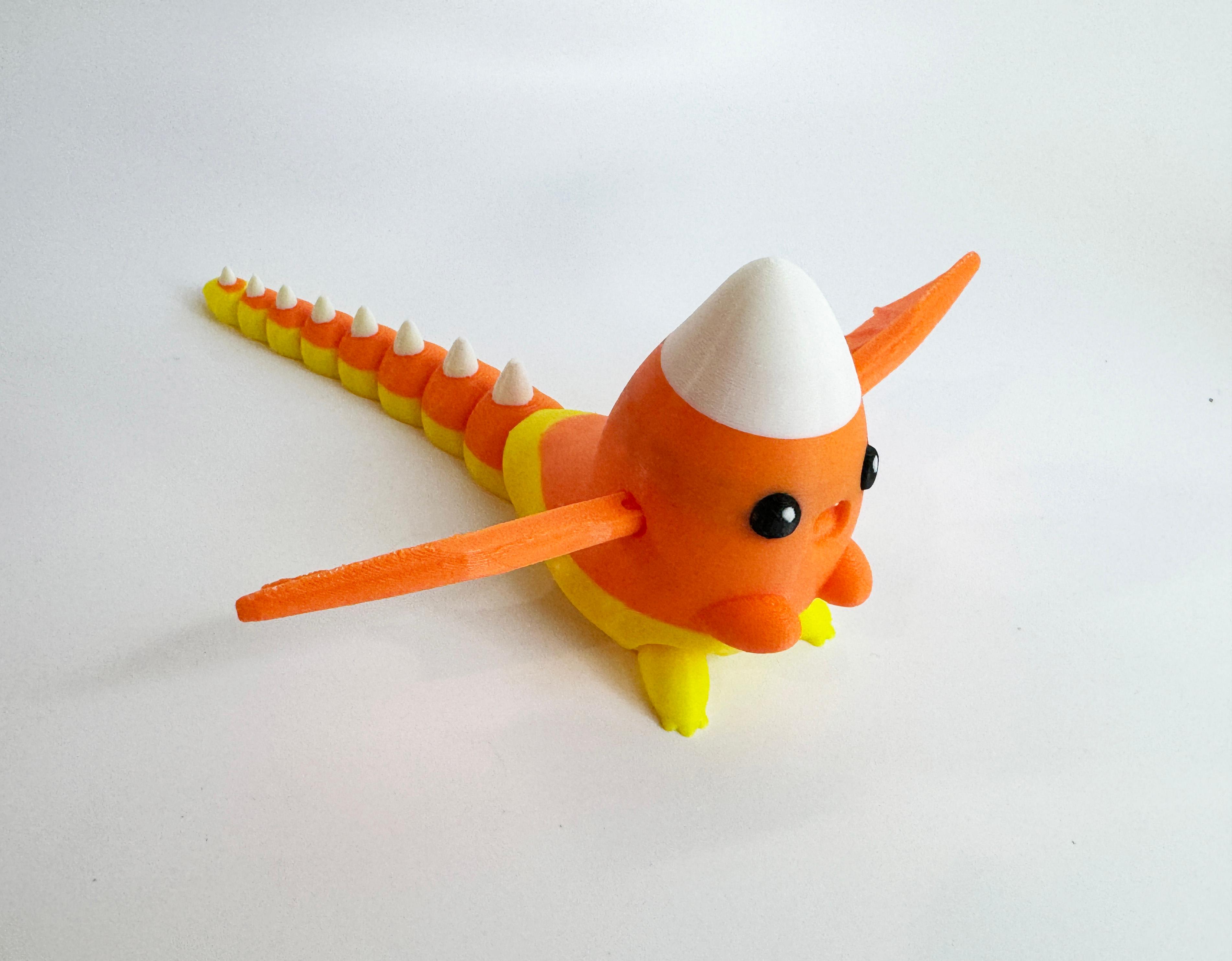 Candy Corn Dragon by Teal Cat Creative 3d model