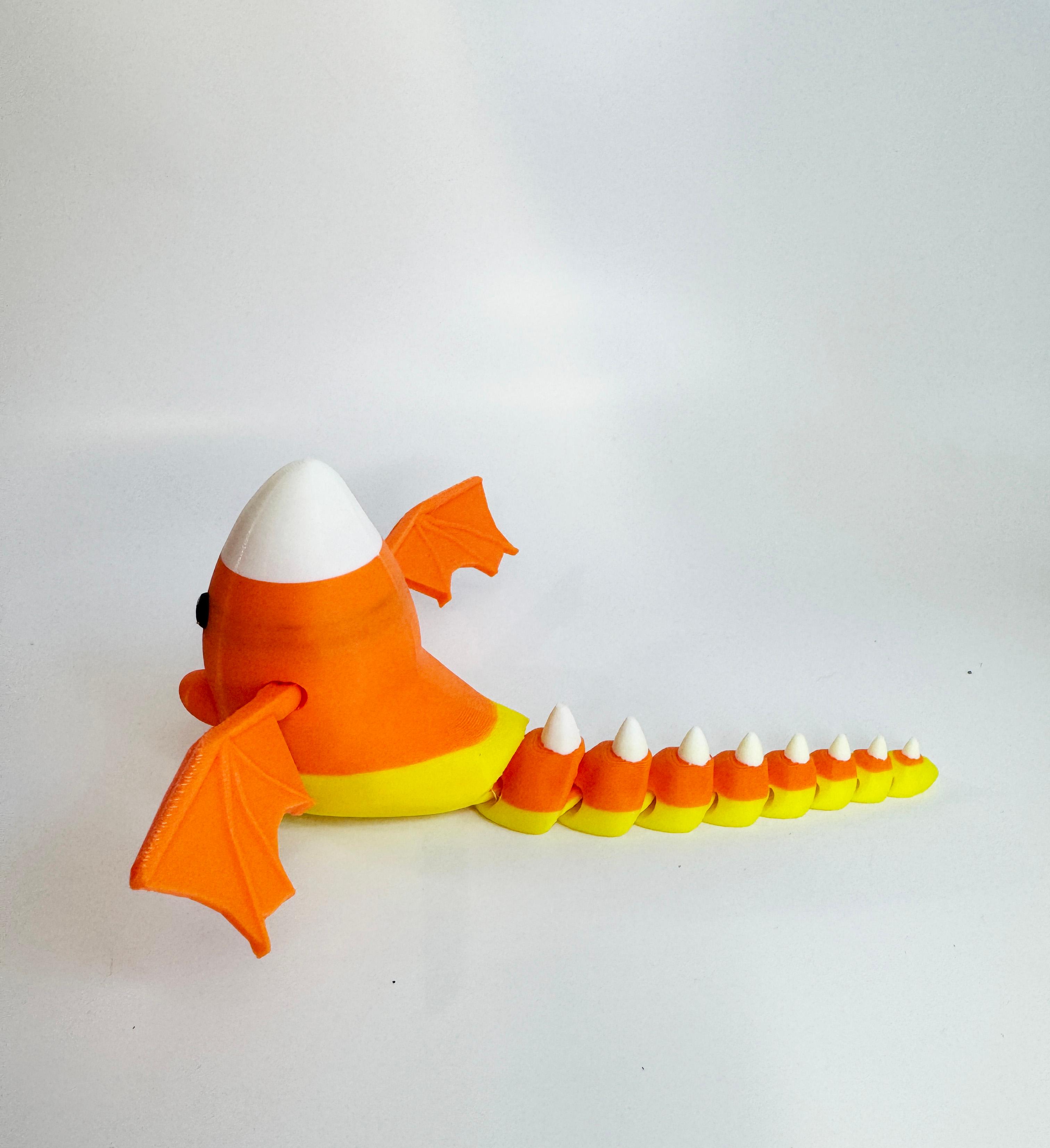 Candy Corn Dragon by Teal Cat Creative 3d model