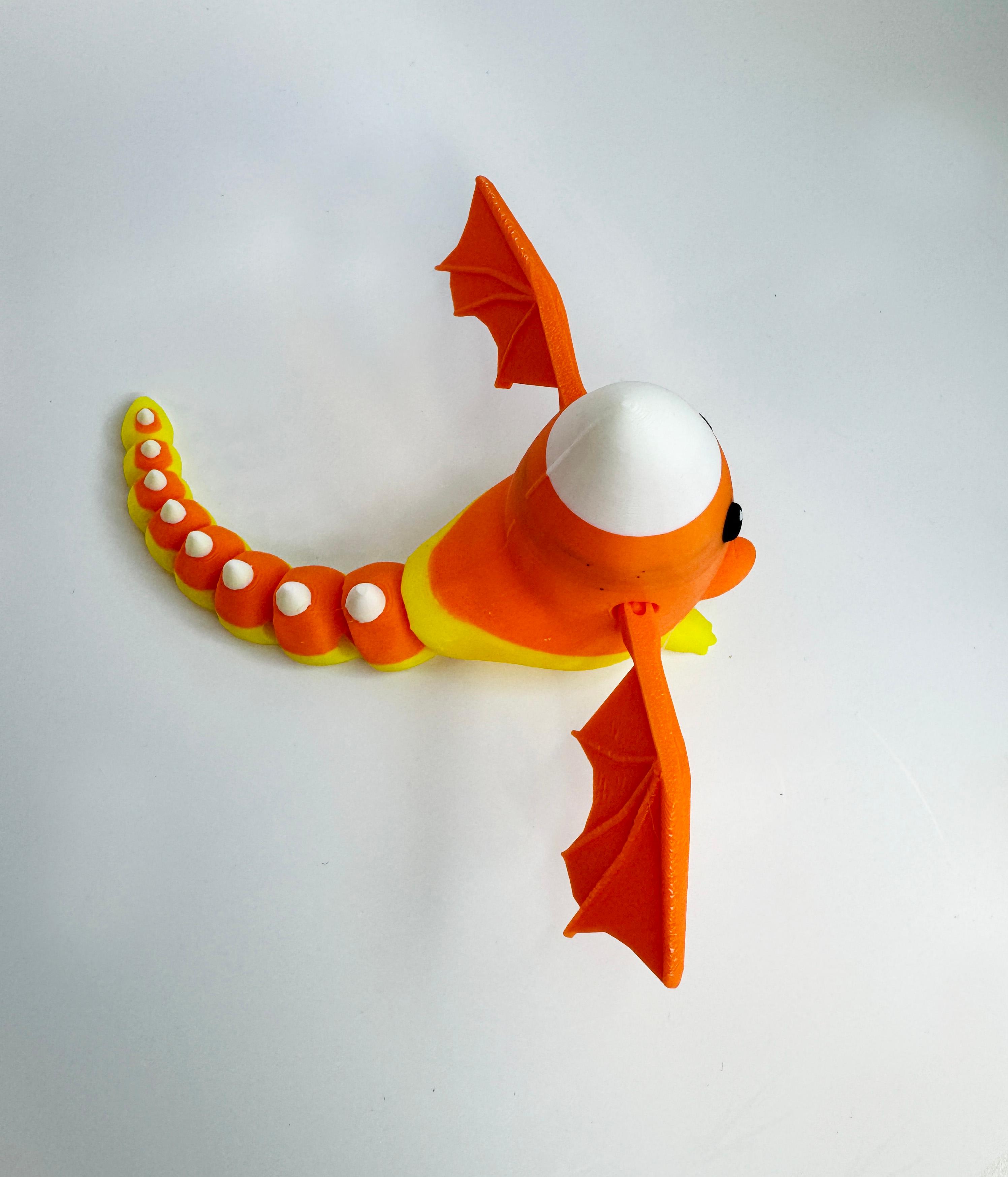 Candy Corn Dragon by Teal Cat Creative 3d model