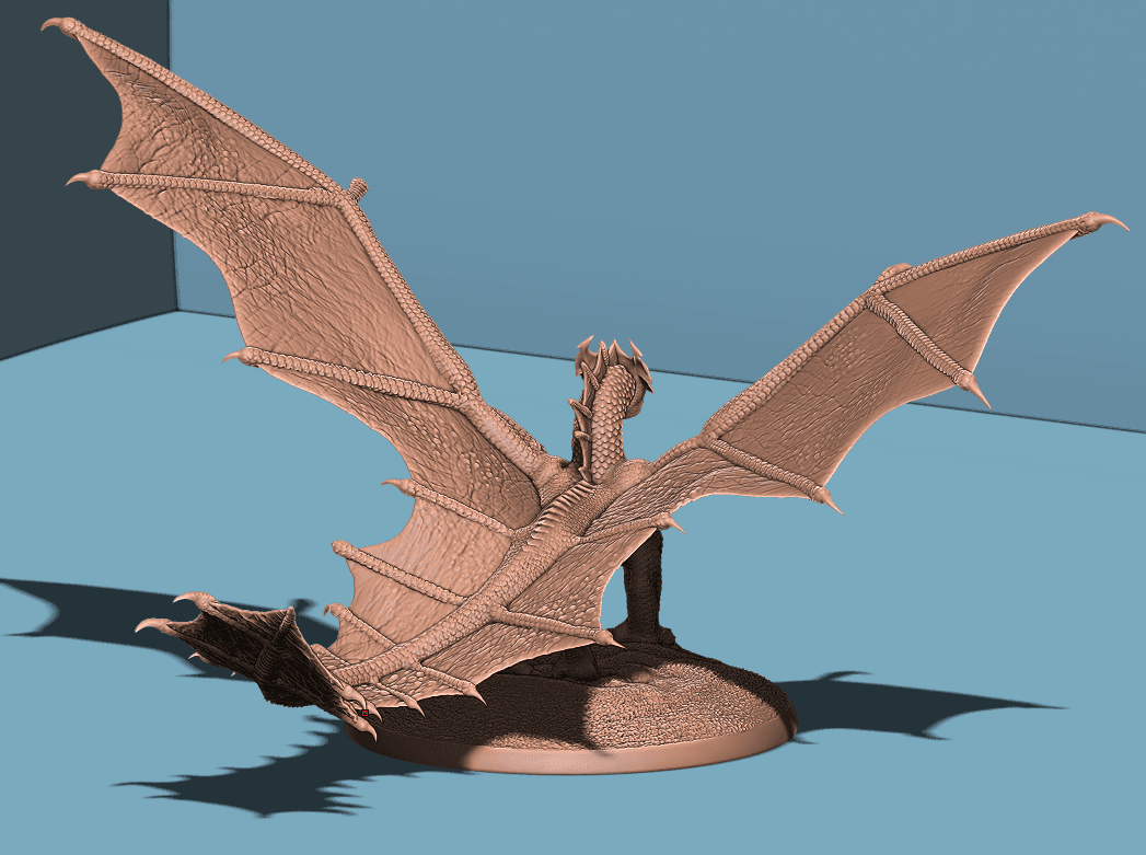 Young Brass Dragon 3d model