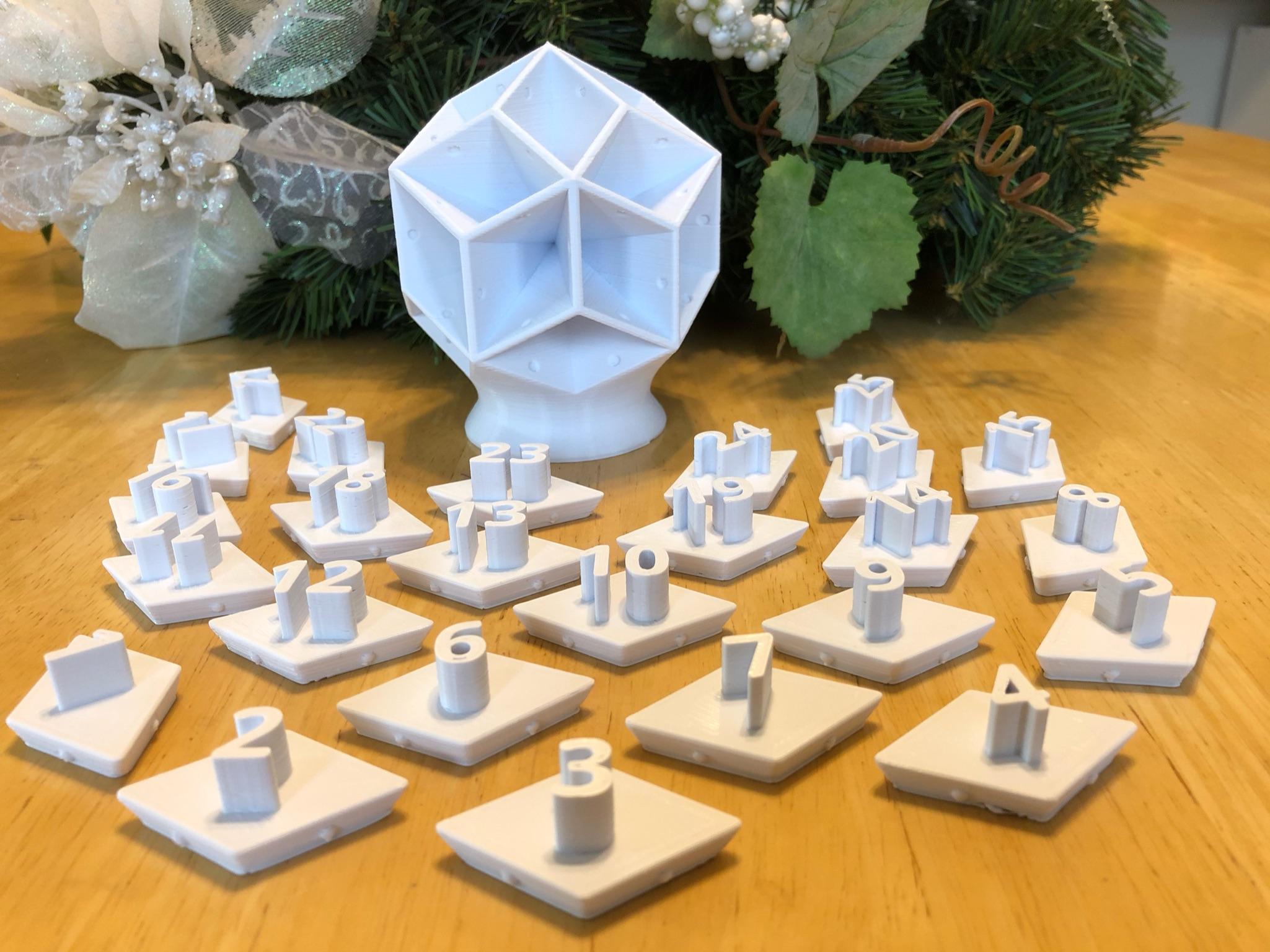 Spherical Advent Calendar 3d model