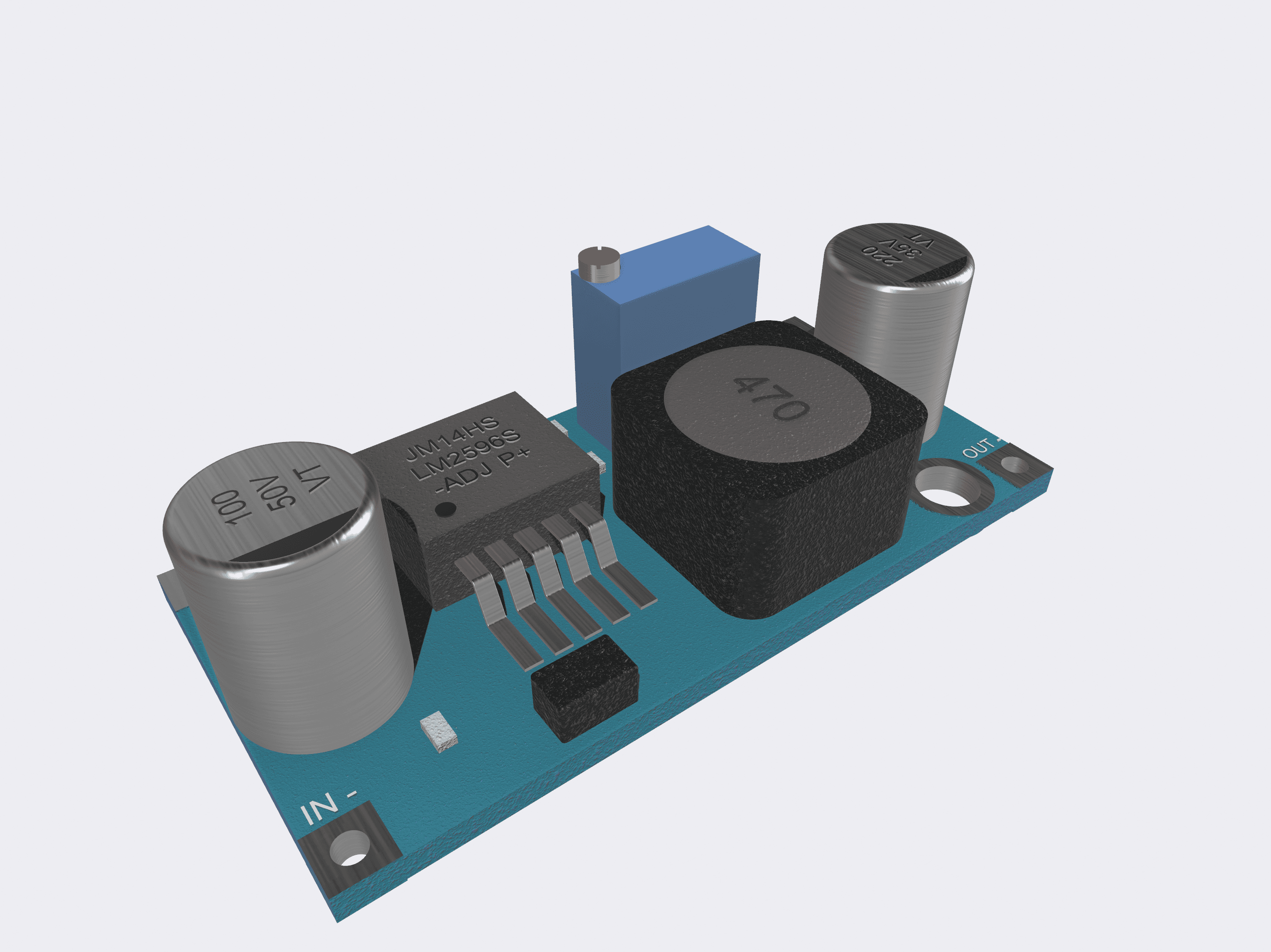 Buck Converter 3d model